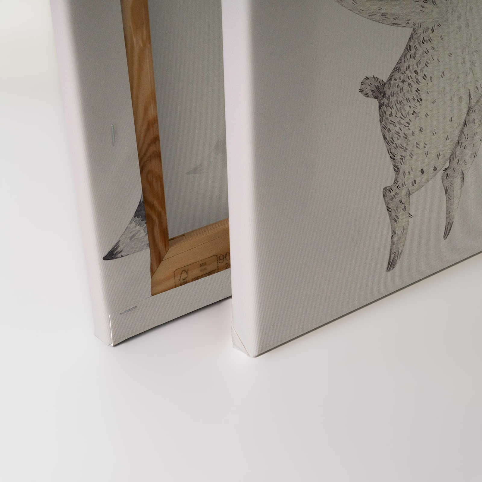             Tableau sur toile Chambre d'enfant Animaux lors d'une fête d'anniversaire - 0,90 m x 0,60 m
        