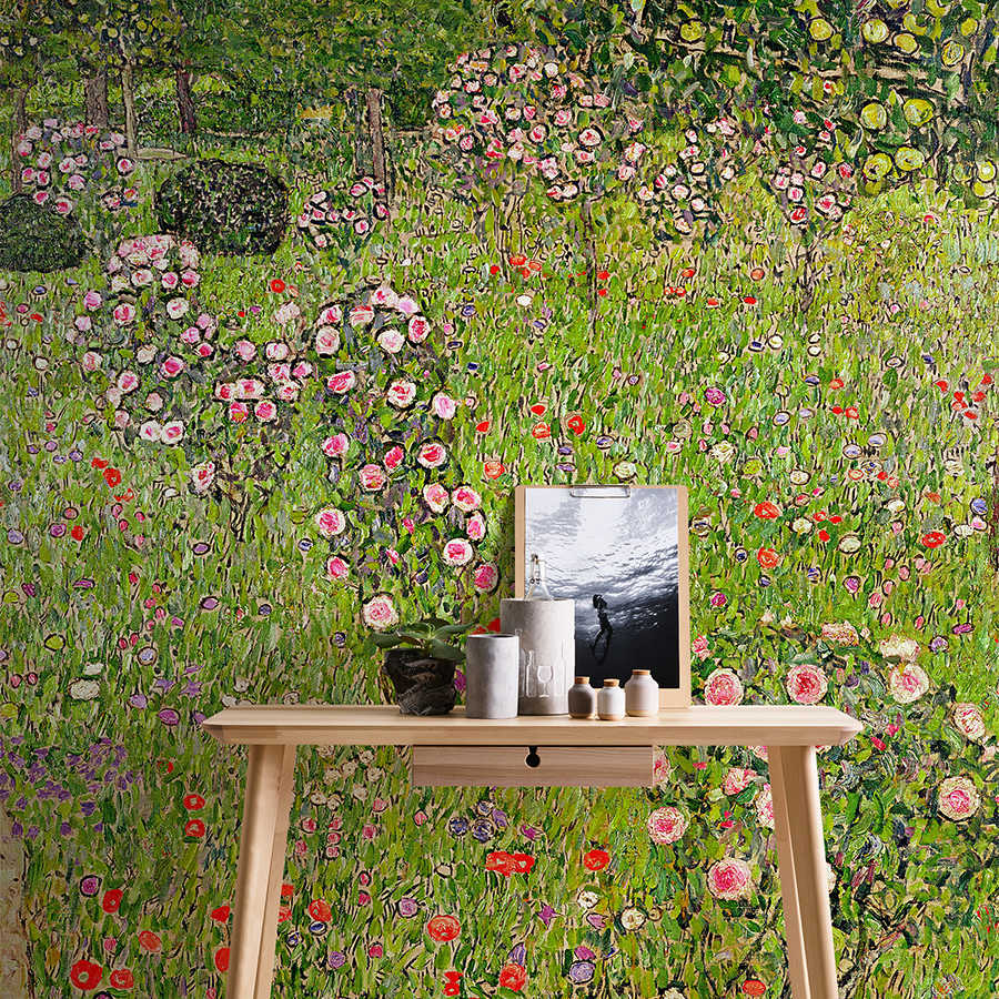 Blumen Garten, Blumenwand, grünes Feld, künstlerische Tapete, Tischdekoration