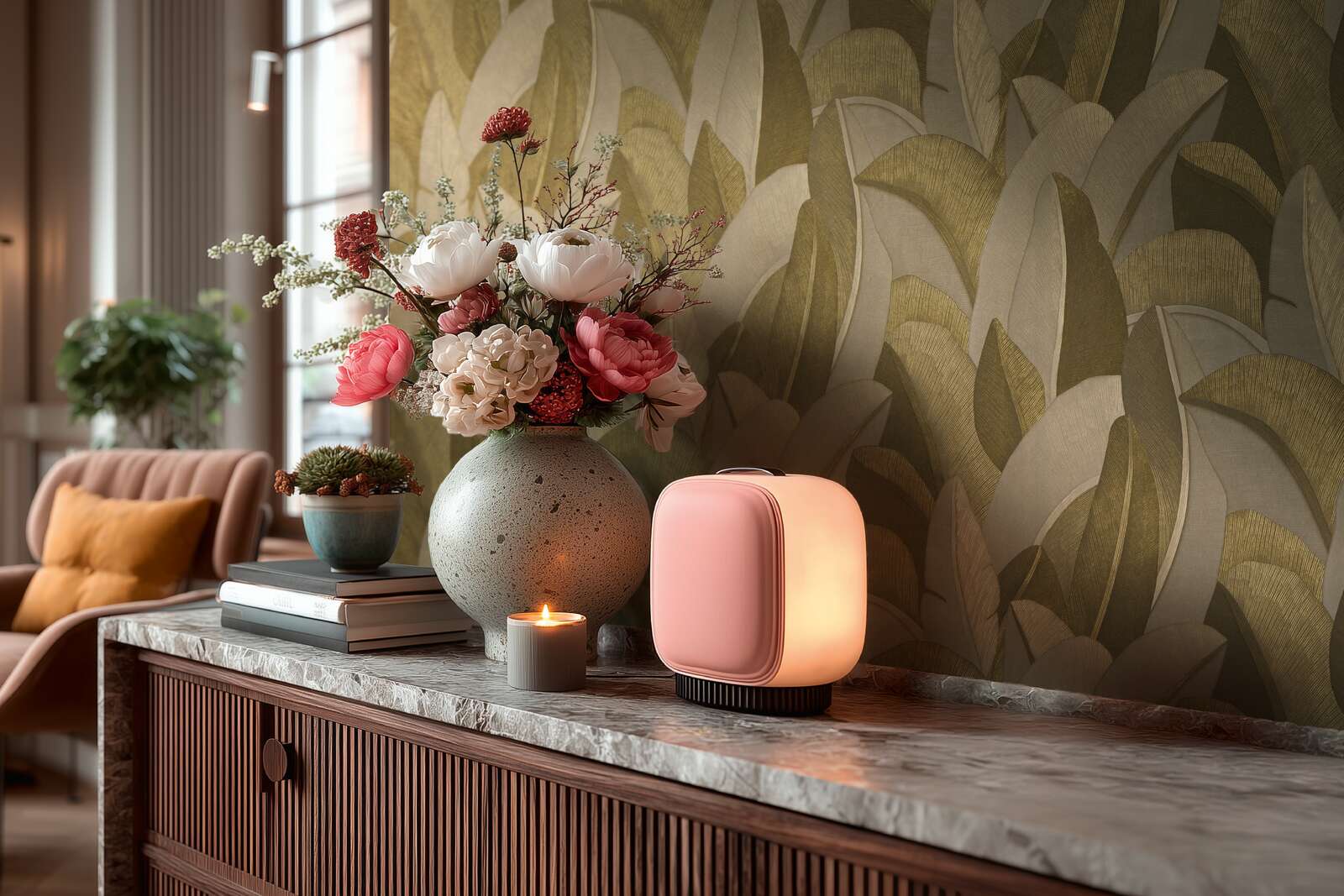 Kissen, Dekoration für Zuhause, Kopfkissen, Pflanze, Rose