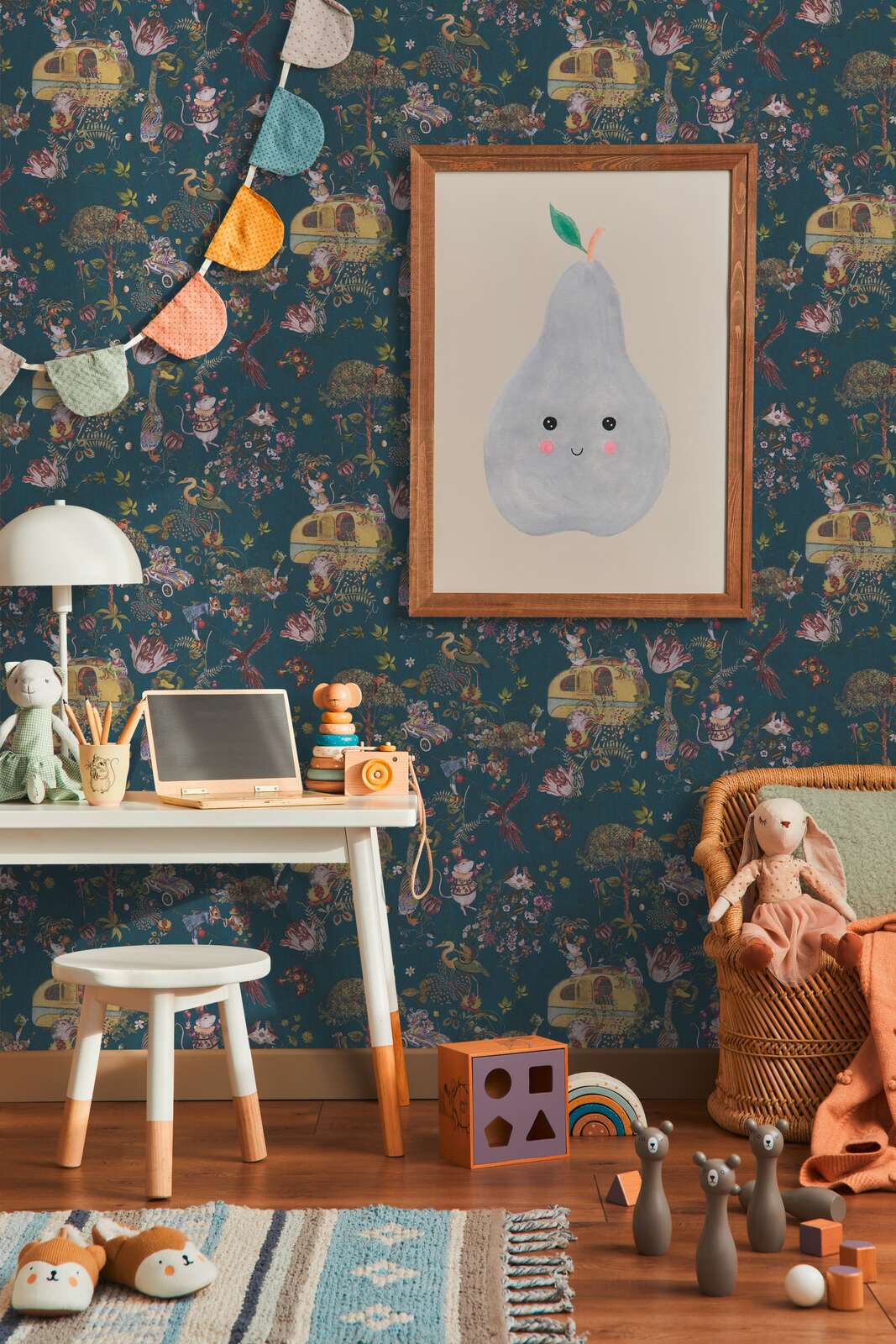 Kinderzimmer, Wanddekor, Wiederverwendbare Spielzeuge, Bildrahmen, Gemüsemotiv