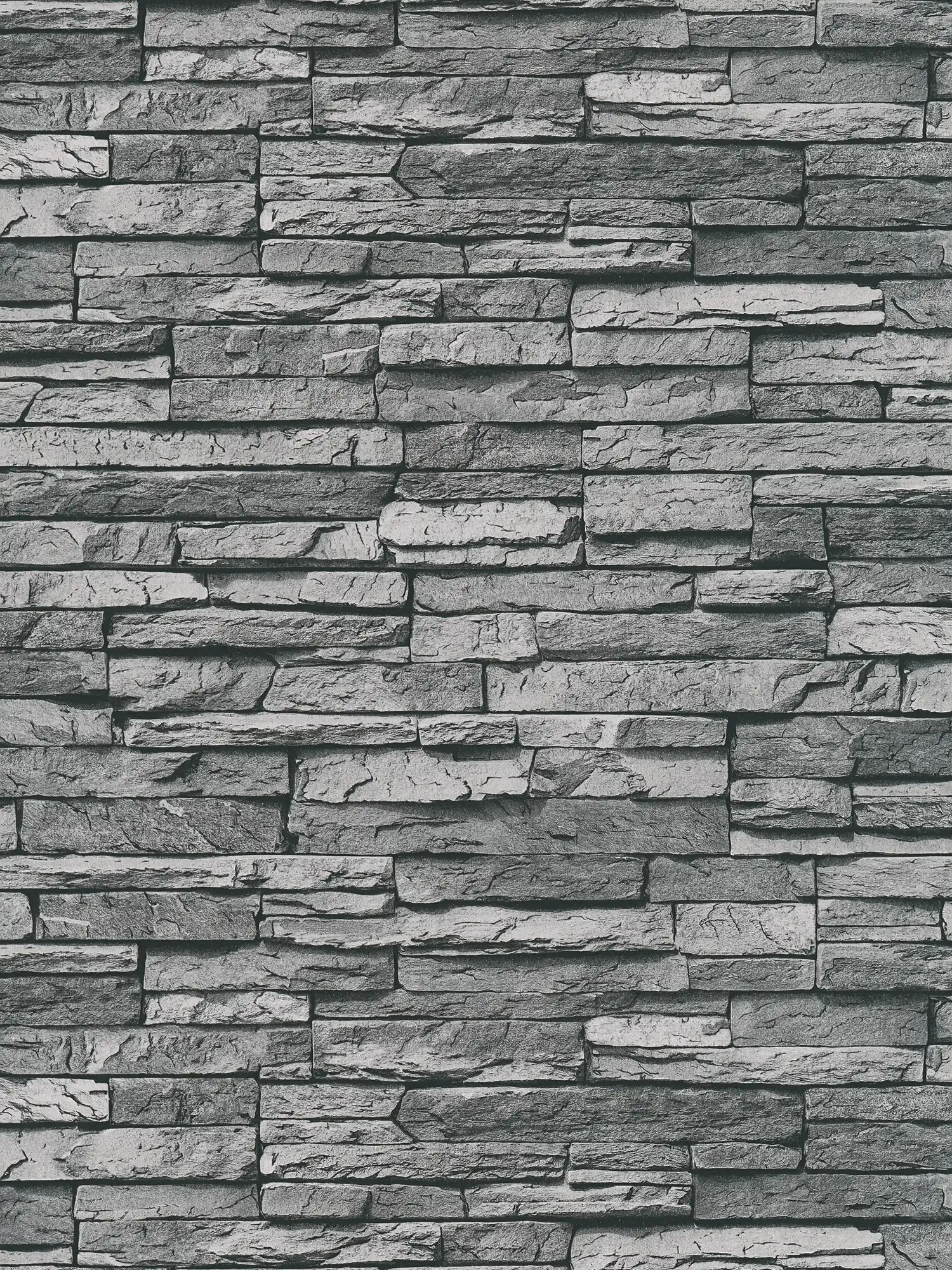         Self-adhesive wallpaper | natural stone look with 3D effect - grey, black
    