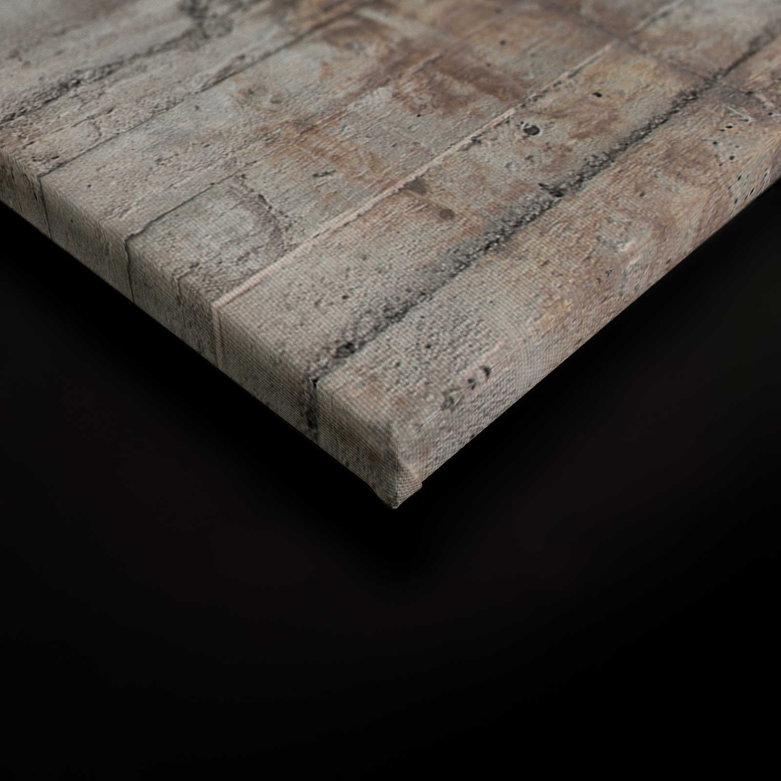             Beton Leinwandbild rustikaler Stahlbeton Grau Braun – 0,90 m x 0,60 m
        