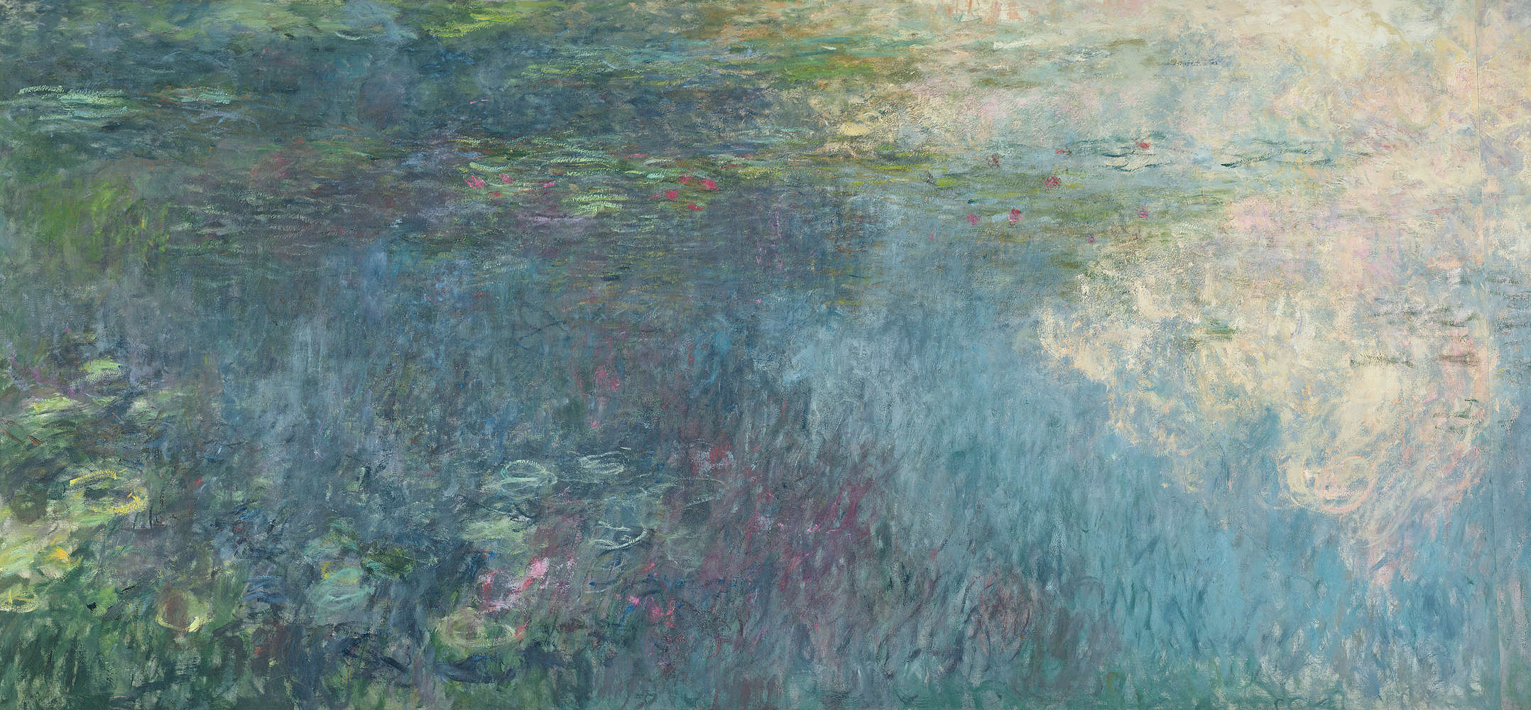             Fototapete "Die Seerosen Die Wolken" von Claude Monet
        