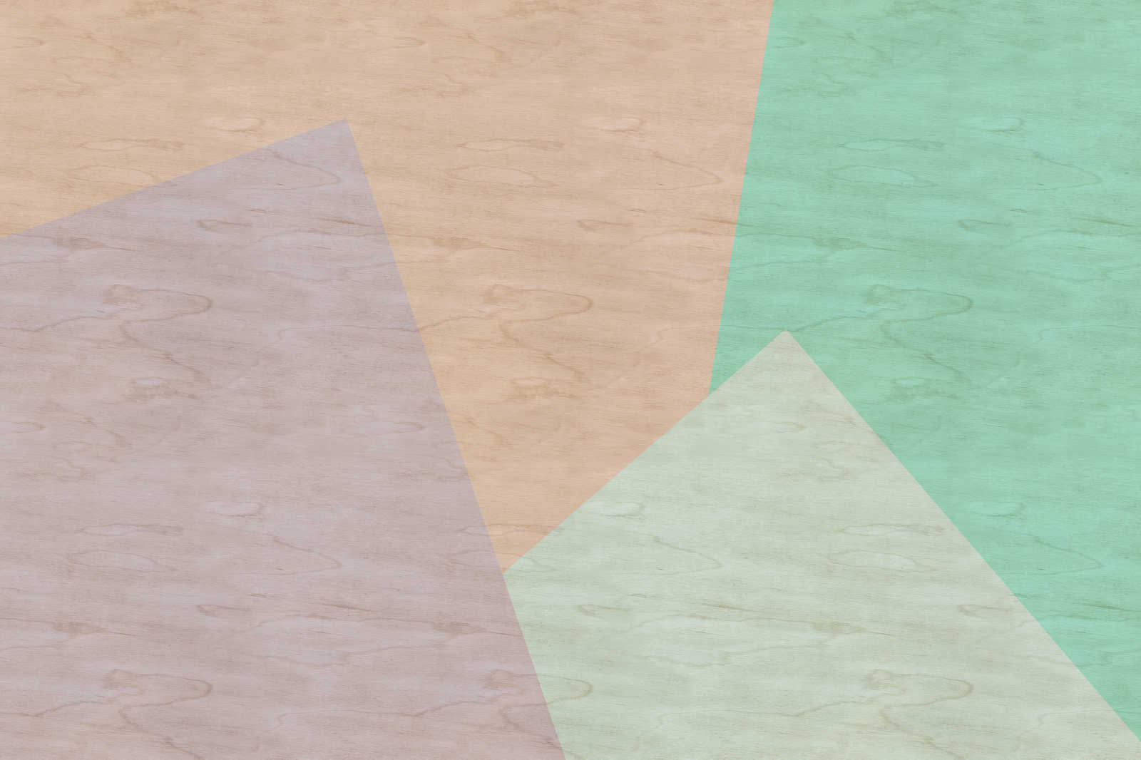             Inaly 1 - Abstraktes, buntes Leinwandbild in Sperrholz Optik – 0,90 m x 0,60 m
        