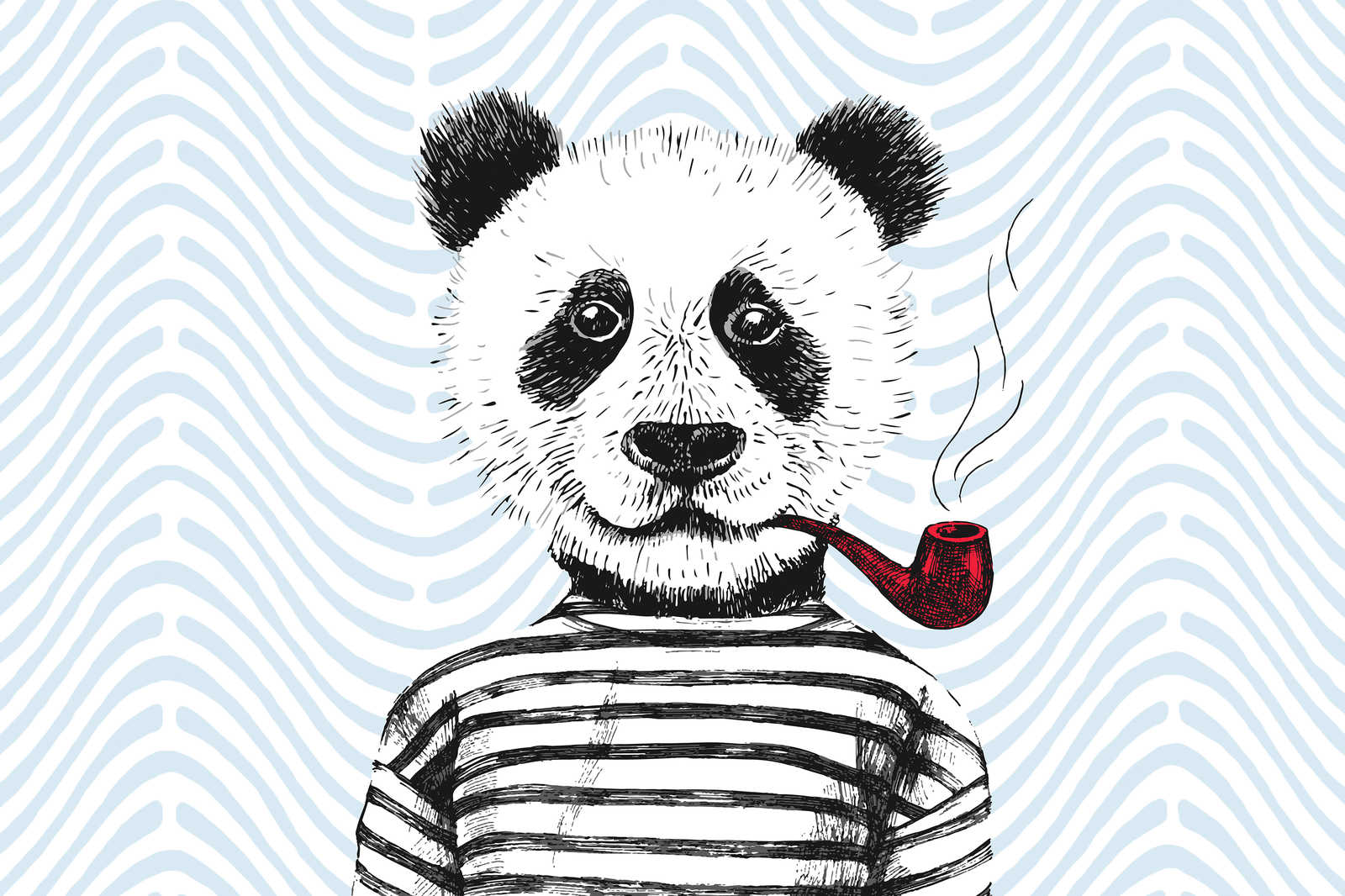             Leinwandbild Comic-Design für Kinderzimmer Panda-Motiv – 0,90 m x 0,60 m
        