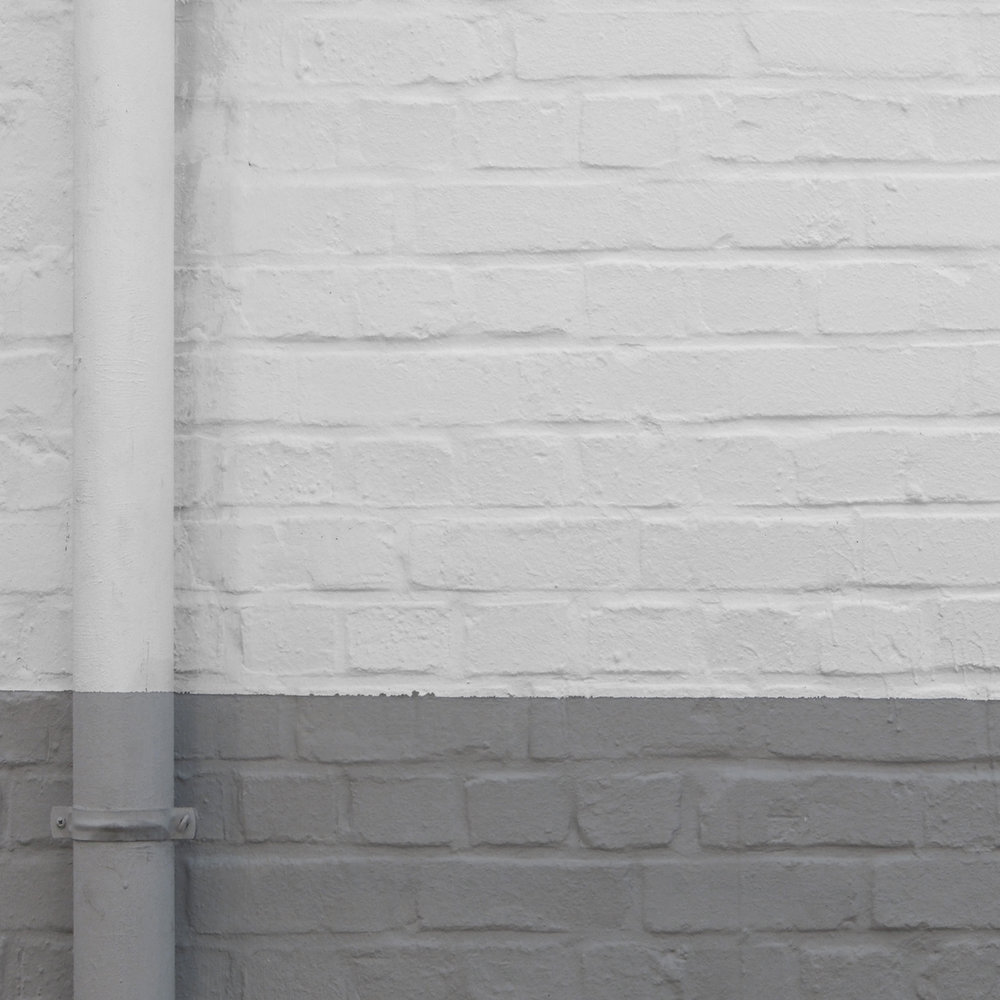             Industrial Look Fototapete – Vliestapete in 3D Optik mit zweifarbiger Betonwand – Grau, Weiß
        