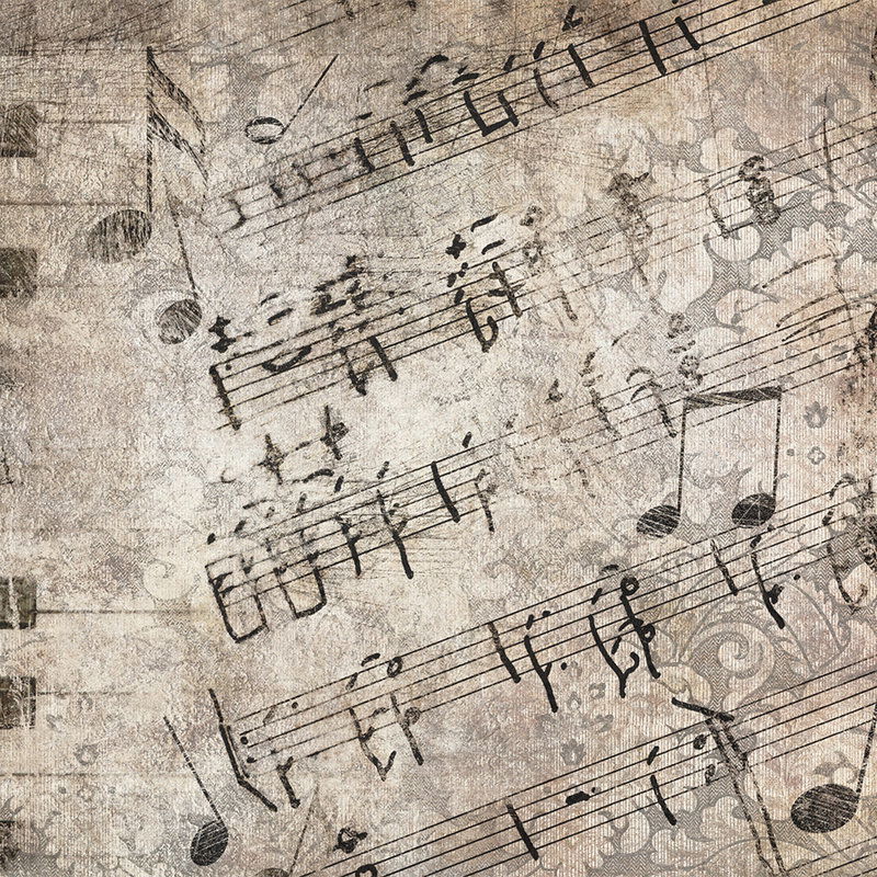         Fototapete mit Notenblatt – Premium Glattvlies
    