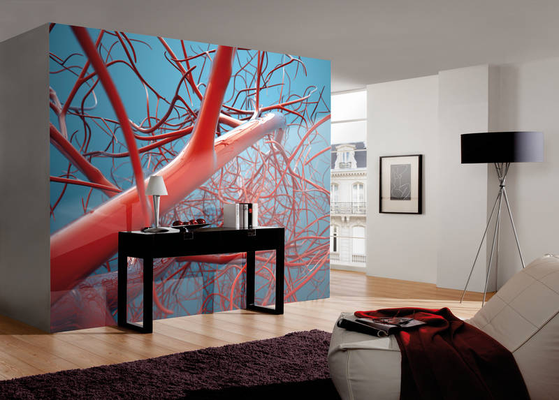 Wandkunst, Raumtapete, Wandbild, Farbkontrast, Wohnzimmer