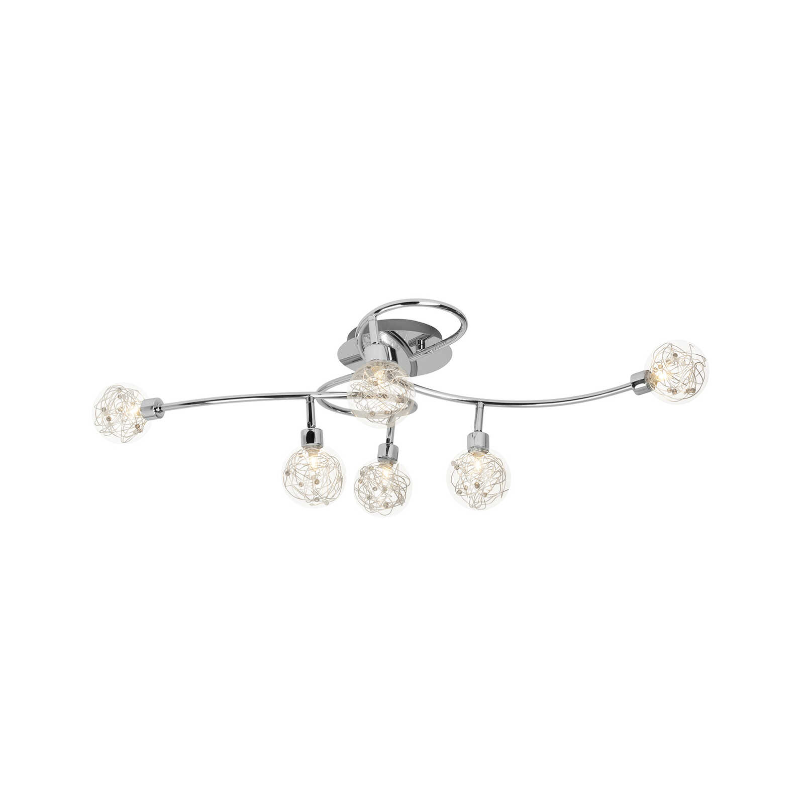         Glass ceiling light - Jule 2 - Metallic
    