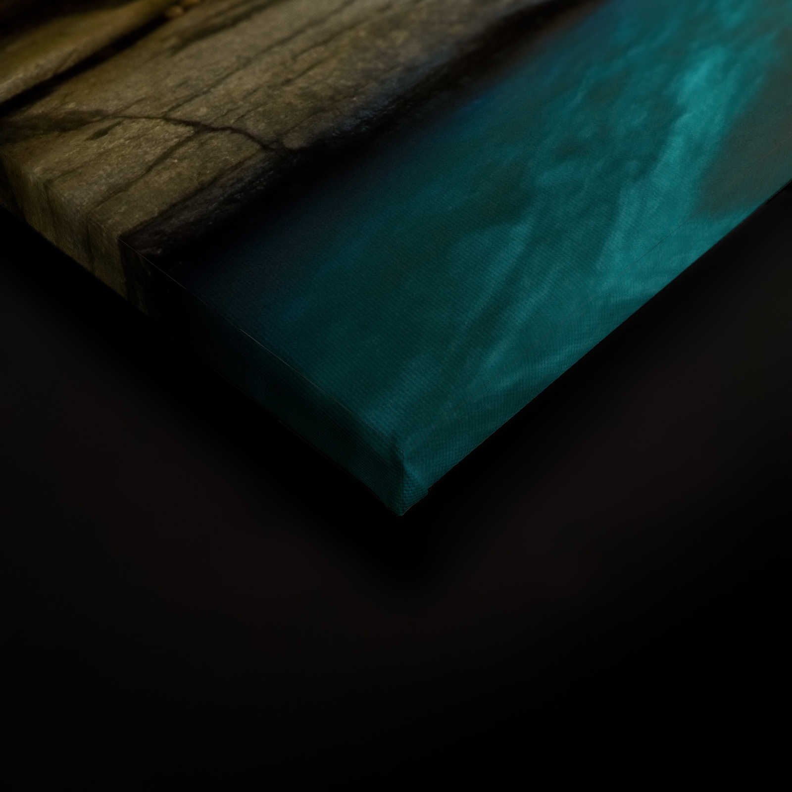             Canvas toont Idyllisch bos met waterval - 0,90 m x 0,60 m
        