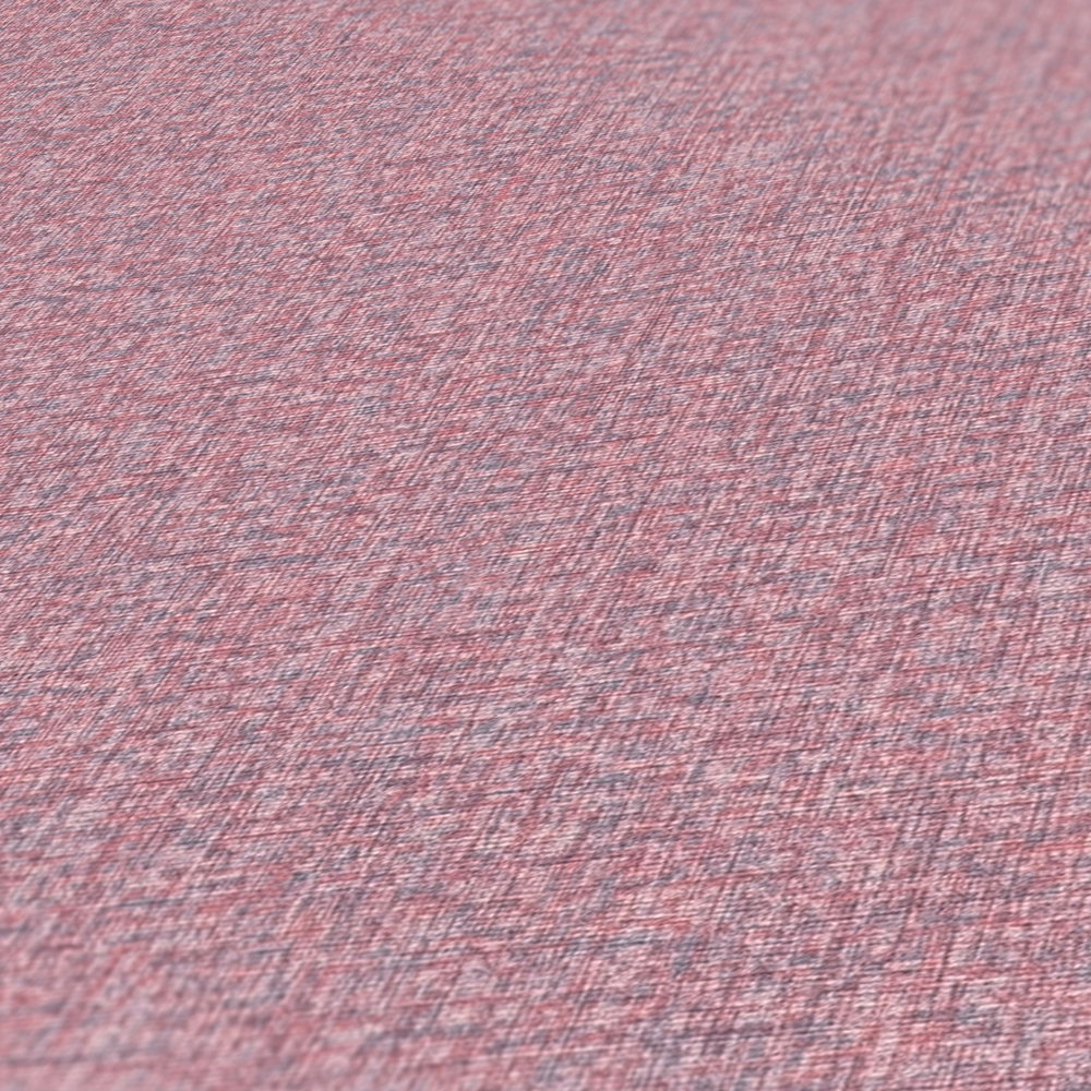             Vliestapete mit Gewebestruktur einfarbig, matt – Violett, Pink
        