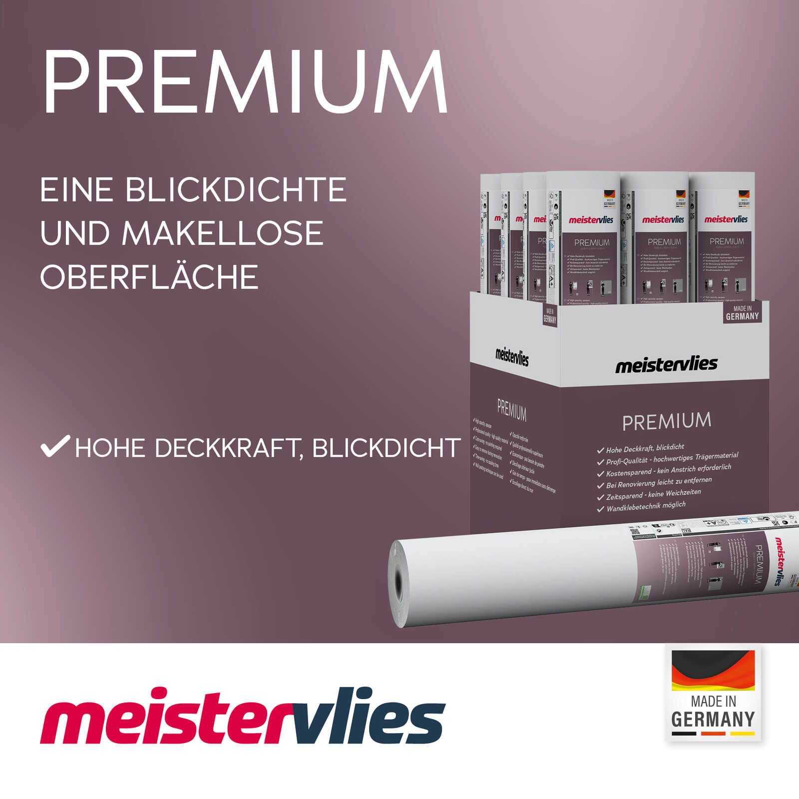 Paketbox, Farbbandrolle, Oberflächenfolie, Dekorfolie, Premium