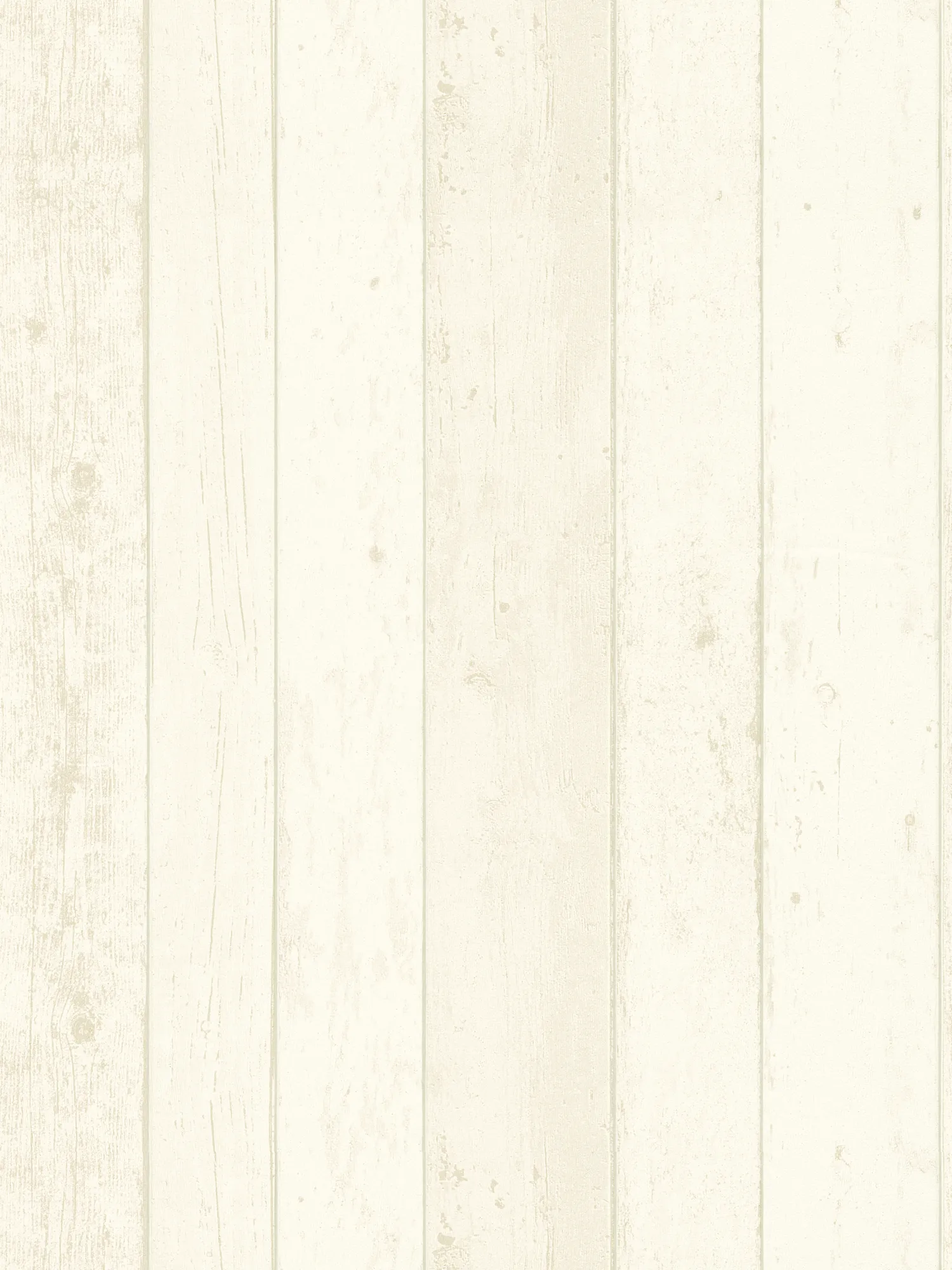 Holzoptik Tapete mit Maserung im Shabby Chic Stil – Weiß, Grau