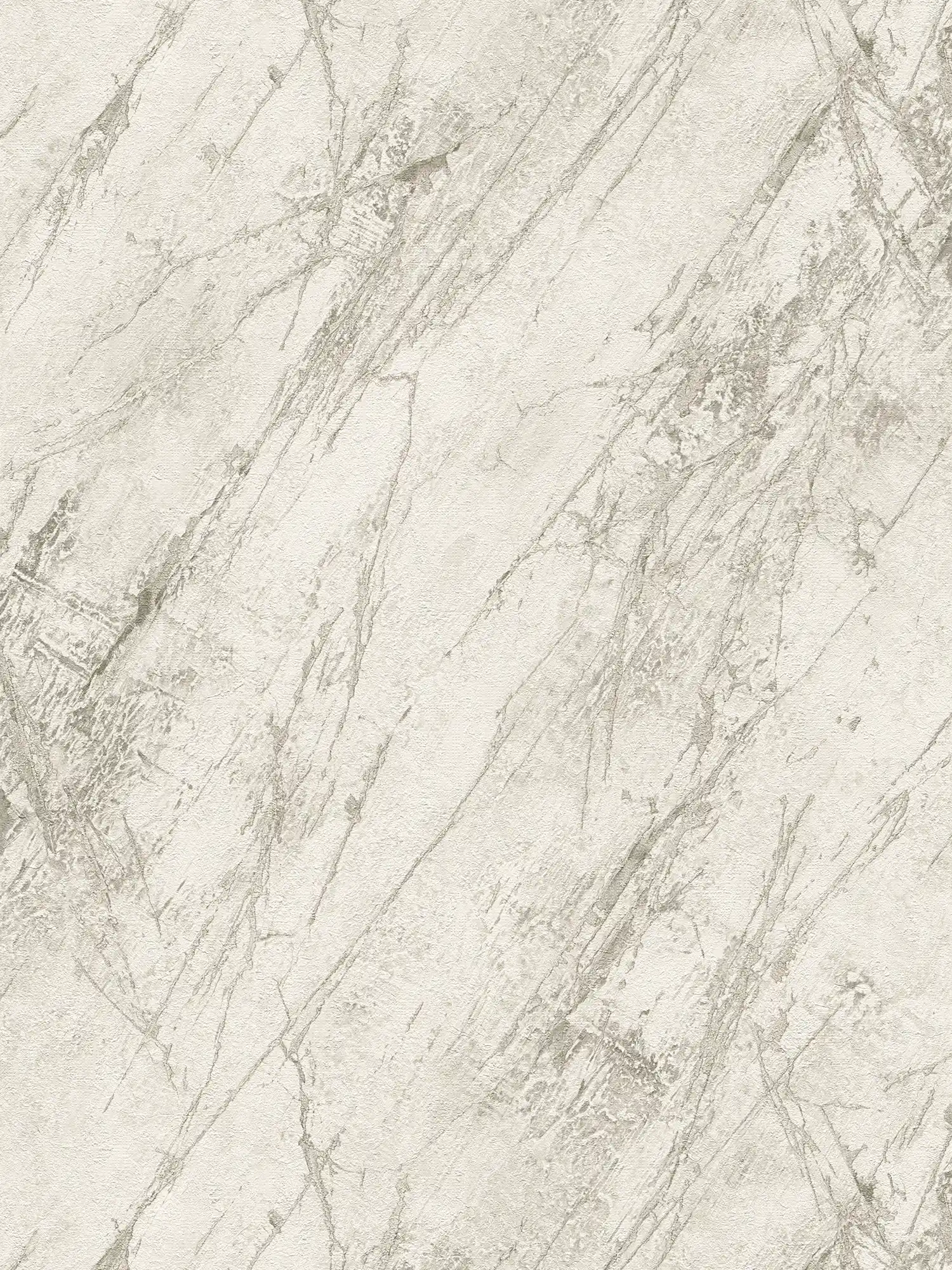 Marmortapete mit Metallic Glanz und Strukturdesign