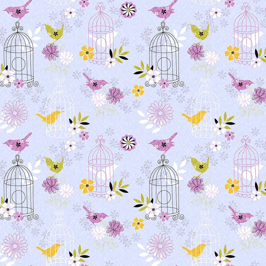         Fototapete mit Vögeln im Kinderdesign – Premium Glattvlies
    