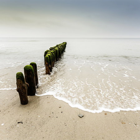 strand, pier, segel, meeresbrandung, sandstrand