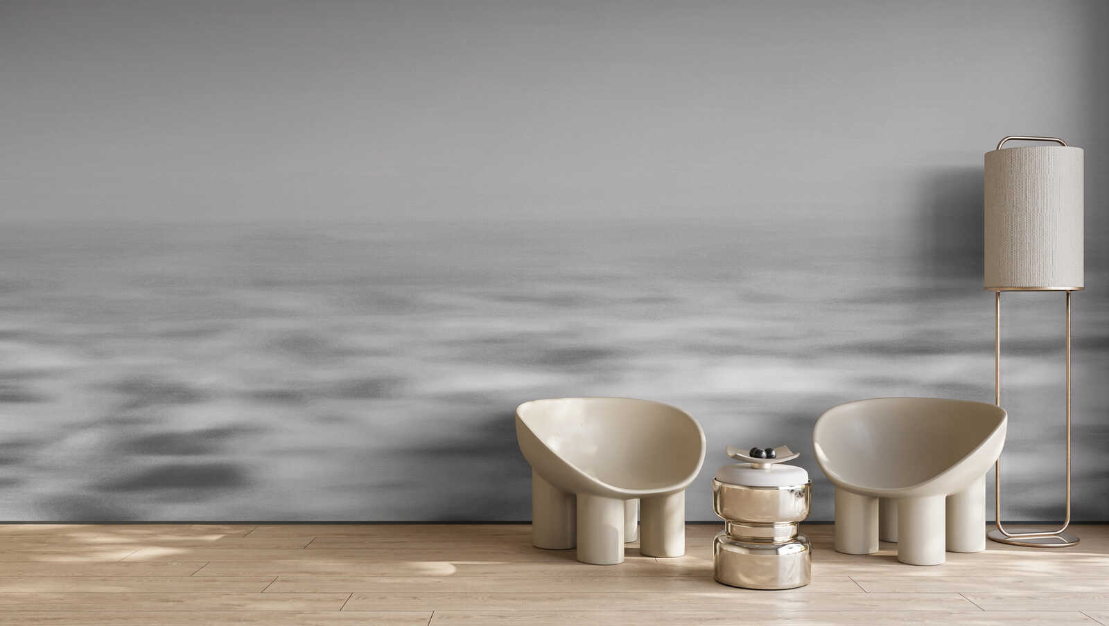 Wohnzimmermöbel, Beistelltisch, Lampenschirm, Beige, Stehlampe