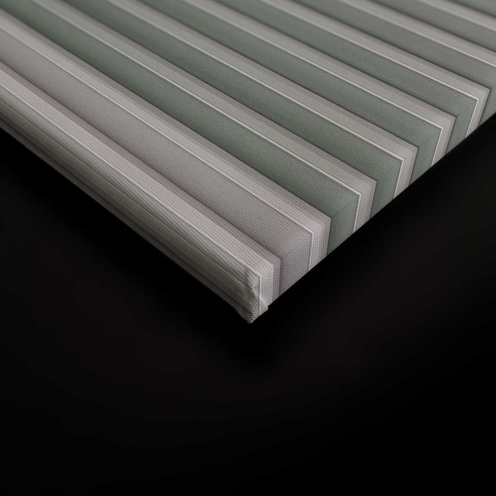             Escape Room 3 - Architektur Leinwandbild moderne Aussichten Grau & Grün – 0,90 m x 0,60 m
        