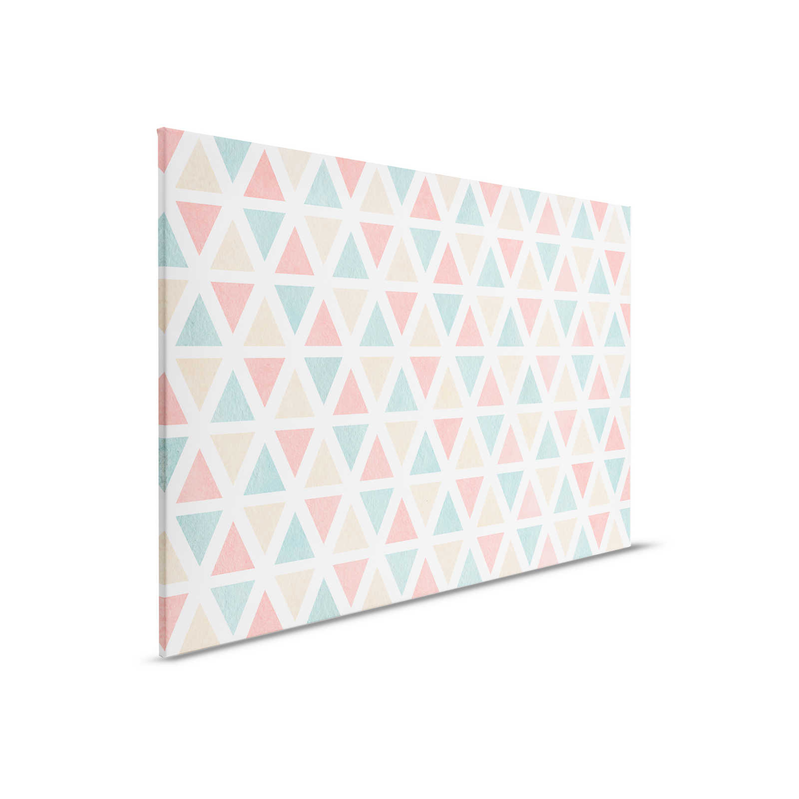         Leinwand grafisches Muster mit bunten Dreiecken – 90 cm x 60 cm
    