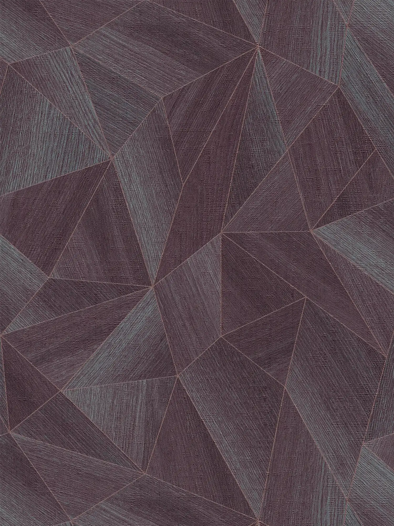 Daniel Hechter Vliestapete mit geometrischem Muster und metallischen Akzenten – Lila, Grau, Rosé