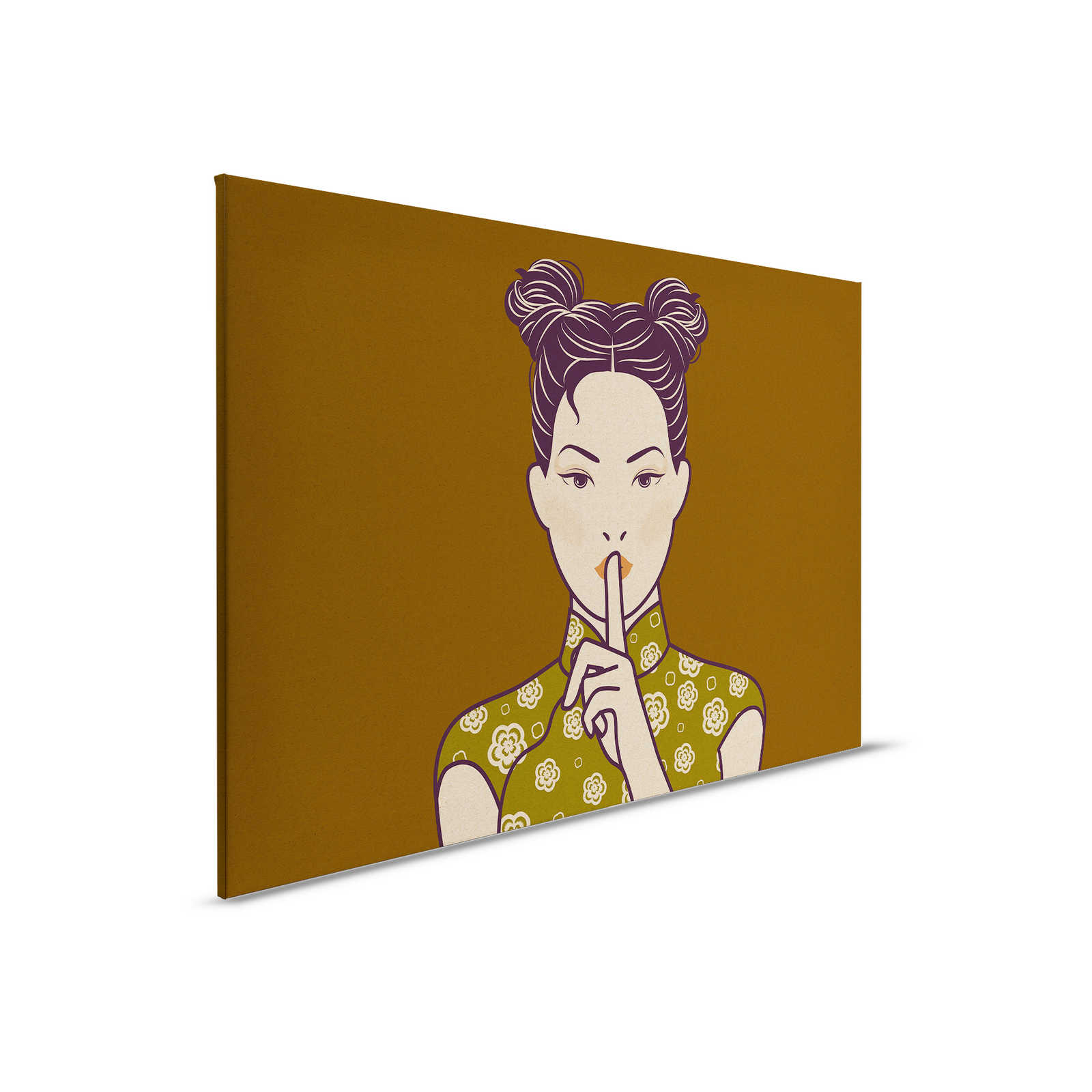         Himari 1 - pssst, mangastijl op canvas in kartonnen structuur - 0.90 m x 0.60 m
    