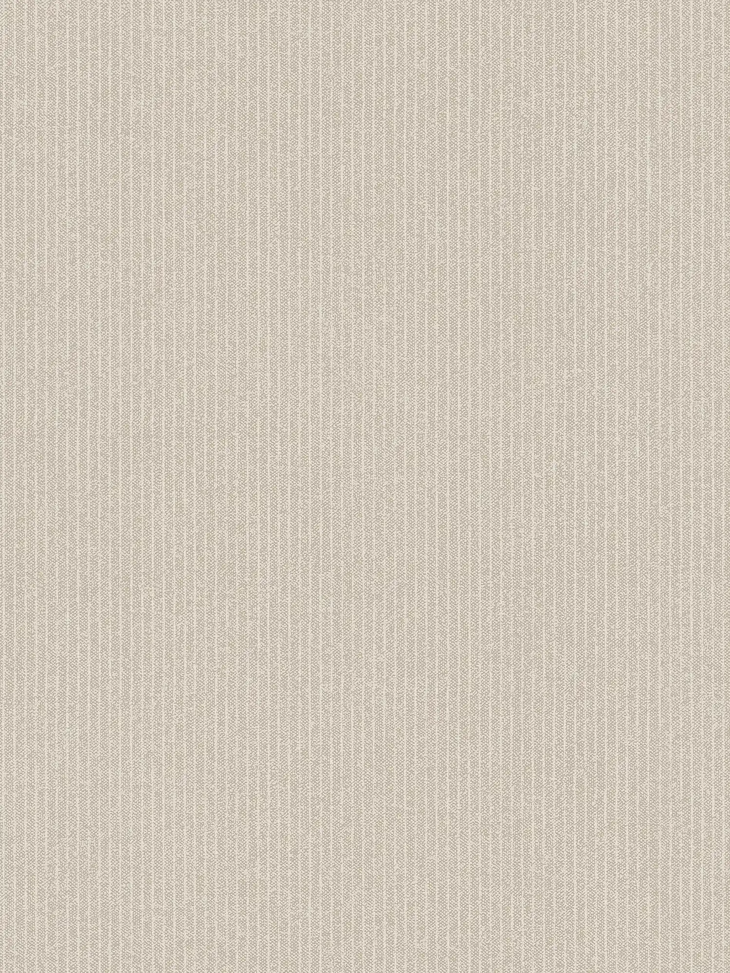         Linien Tapete schmale Streifen, Leinen Optik – Beige, Braun
    