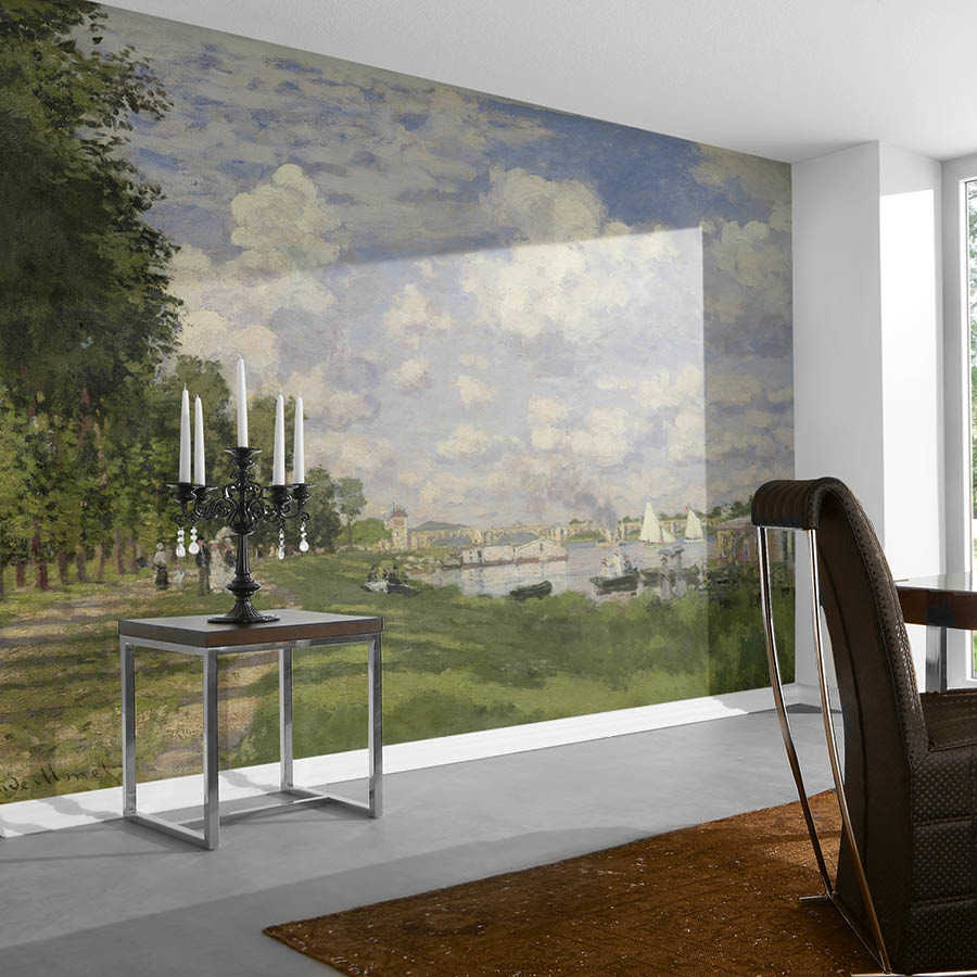 Wandbild, Landschaftsmotiv, Kunstgemälde, Kerzenhalter, Beistelltisch