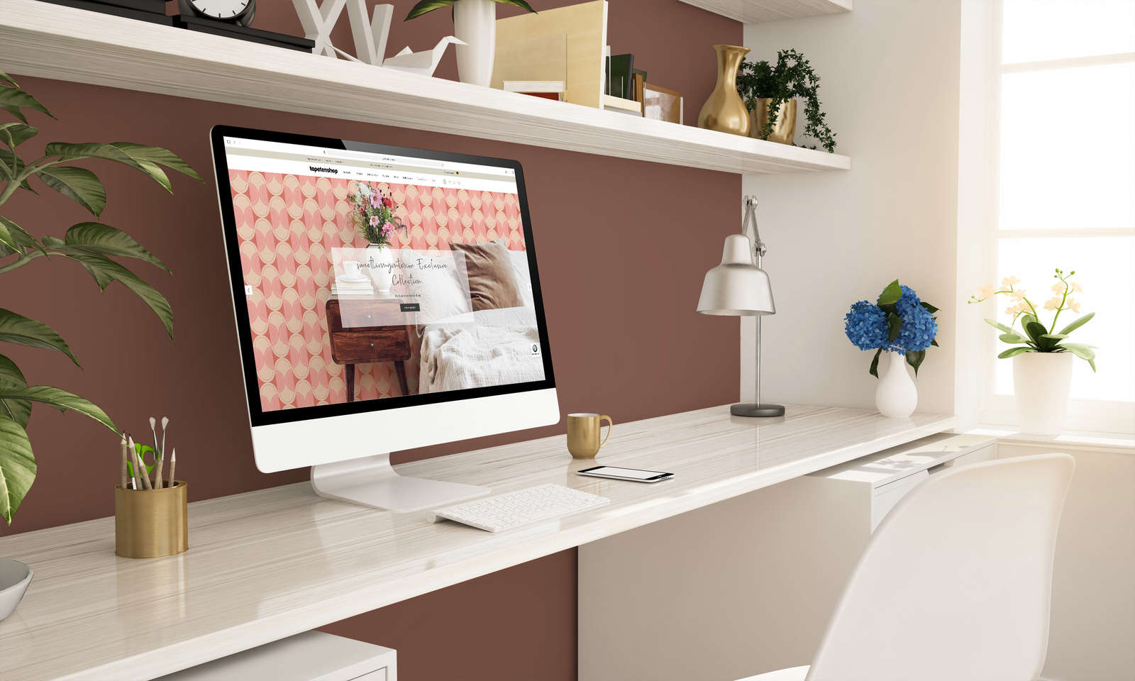 Moebel, Tabelle, Schreibtisch, Computer-Tastatur, Überwachen