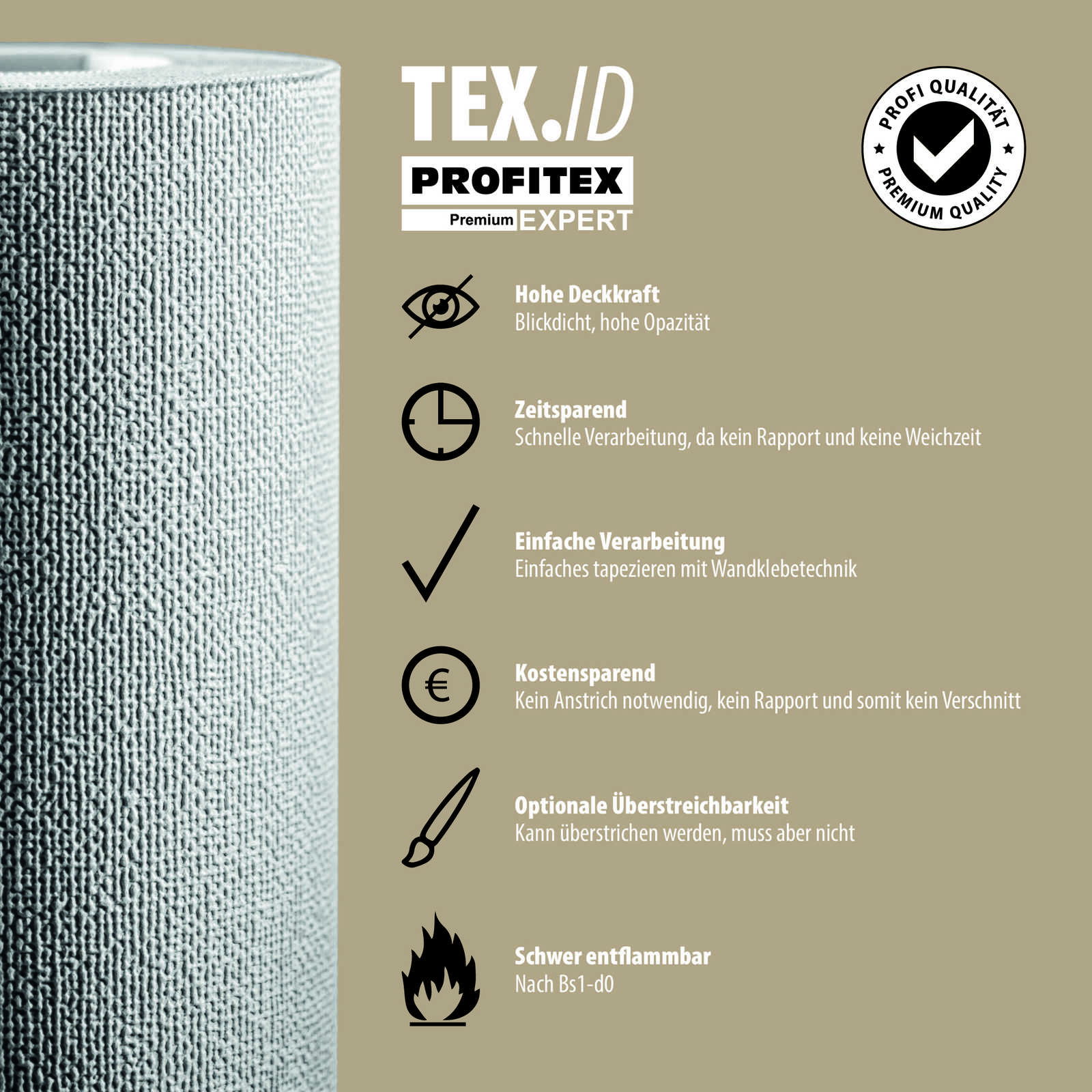             Elegant plain non-woven wallpaper with a soft woven texture - white
        