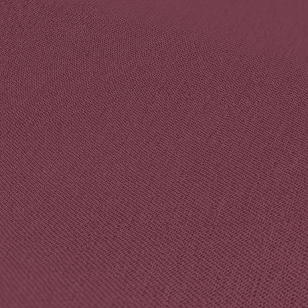             Bordeaux rote Tapete mit Textilstruktur Violett & Rot
        