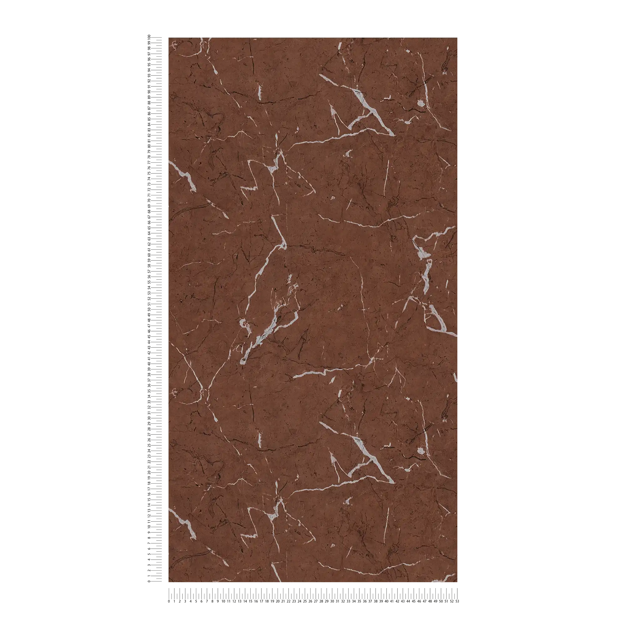 Vliestapete Marmoroptik mit Glanz-Effekt – Braun, Metallic