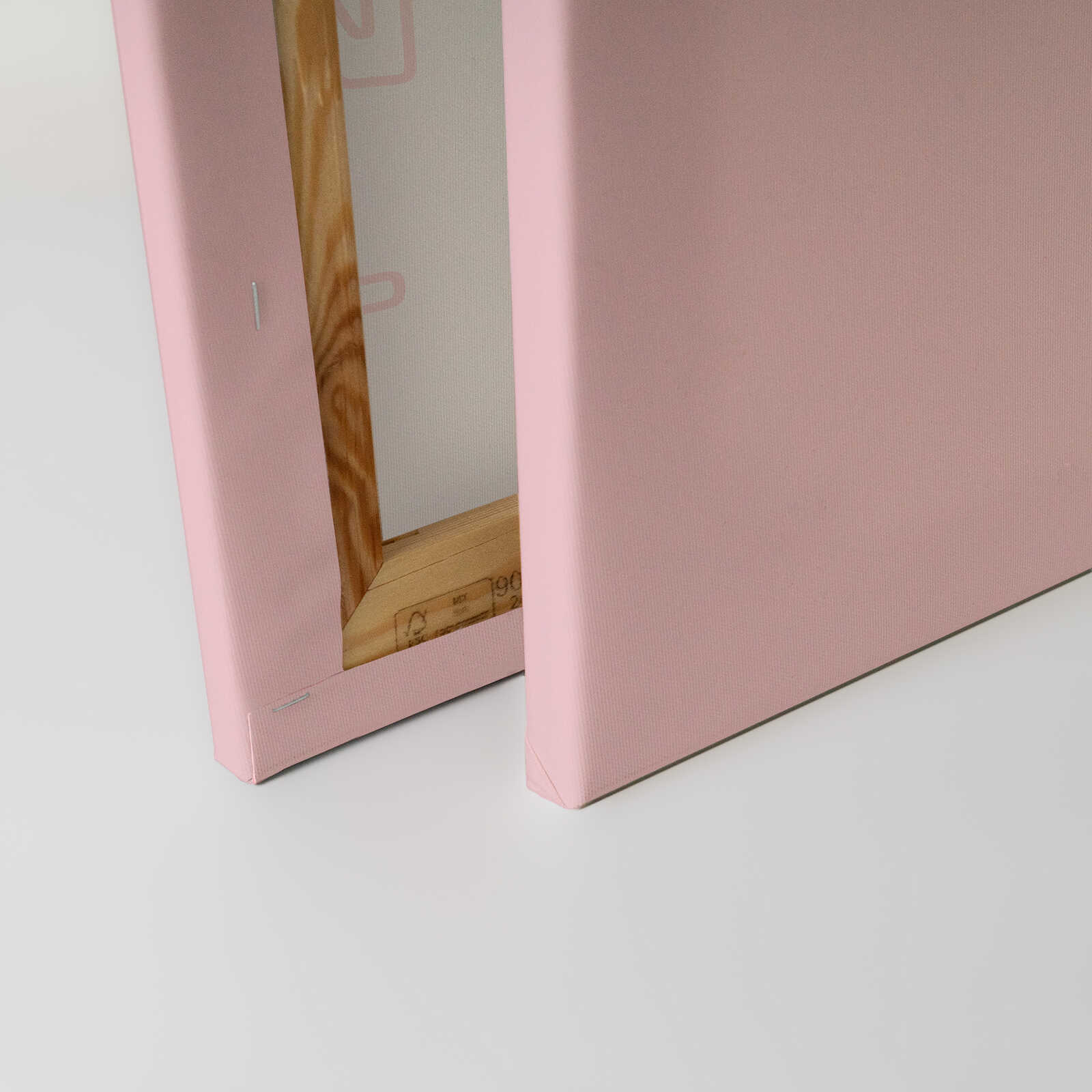             Focus on Your Own Shit - Pinkes Typografie-Leinwandbild – 30 x 45 cm - Rosa, Rot
        