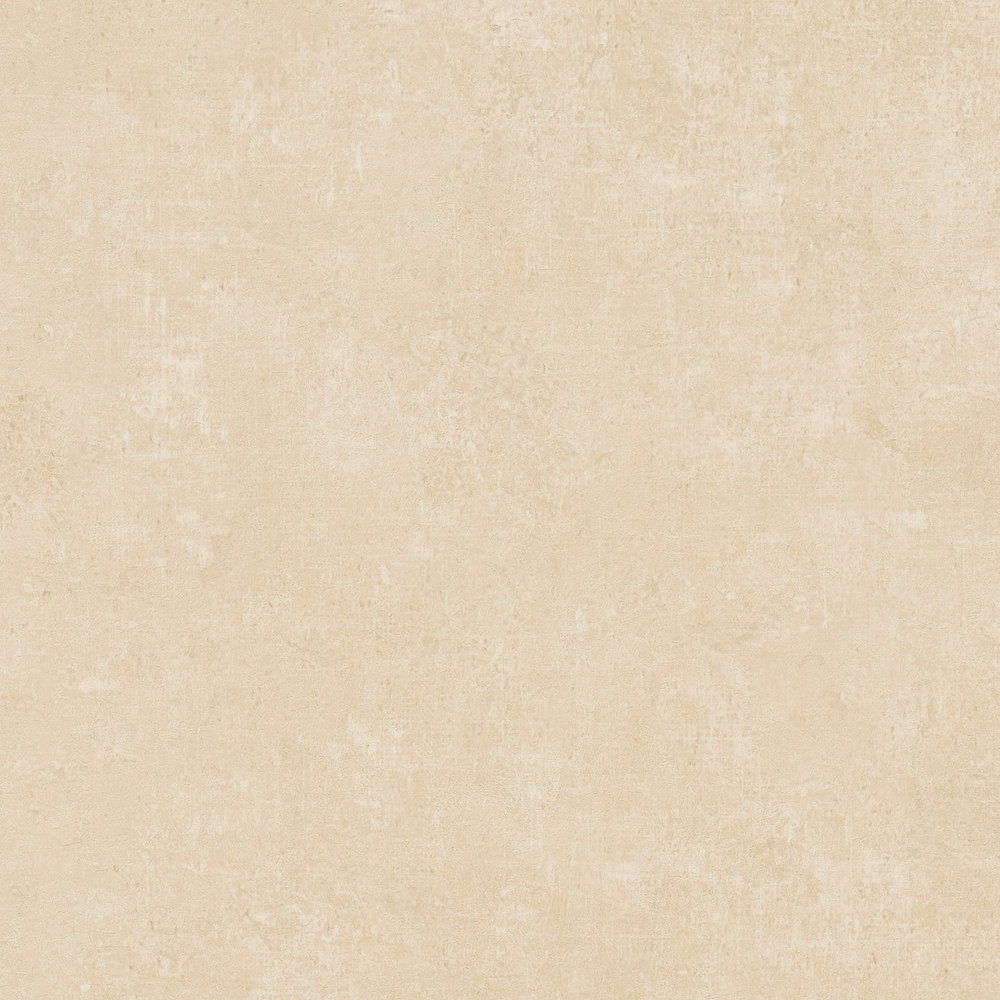             Tapete Uni mit Farbschraffur im Vintage Look – Beige
        