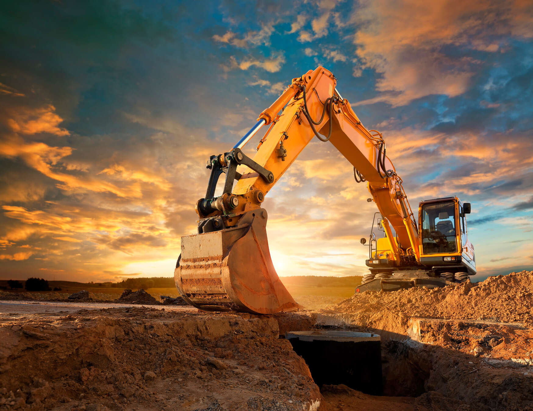 Bagger, Erdbau, Sand, Maschine, Exkavator
