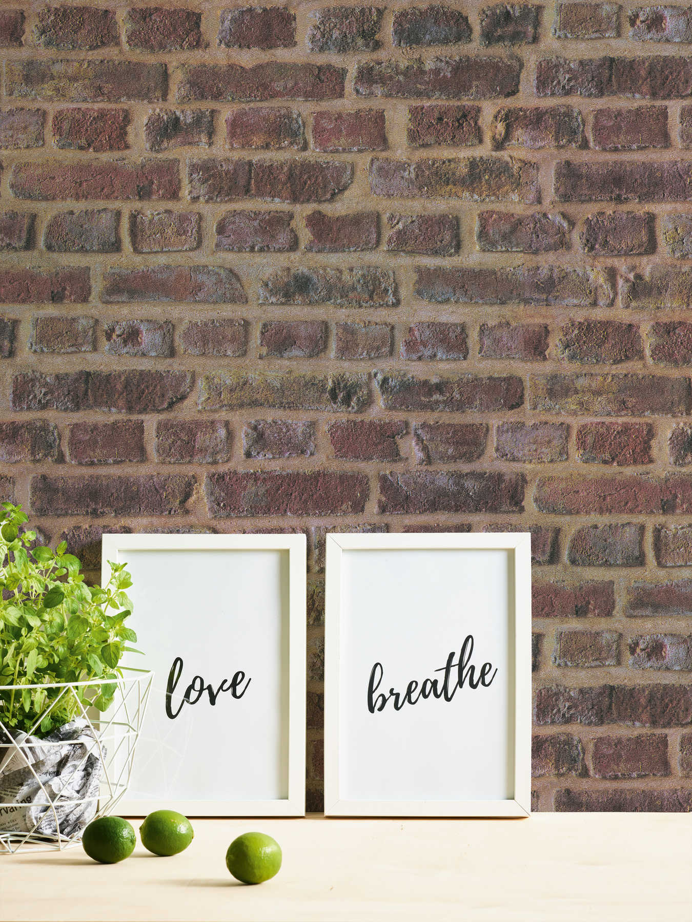             Tapete Ziegelwand-Design 3D Stein Optik – Braun, Rot, Beige
        