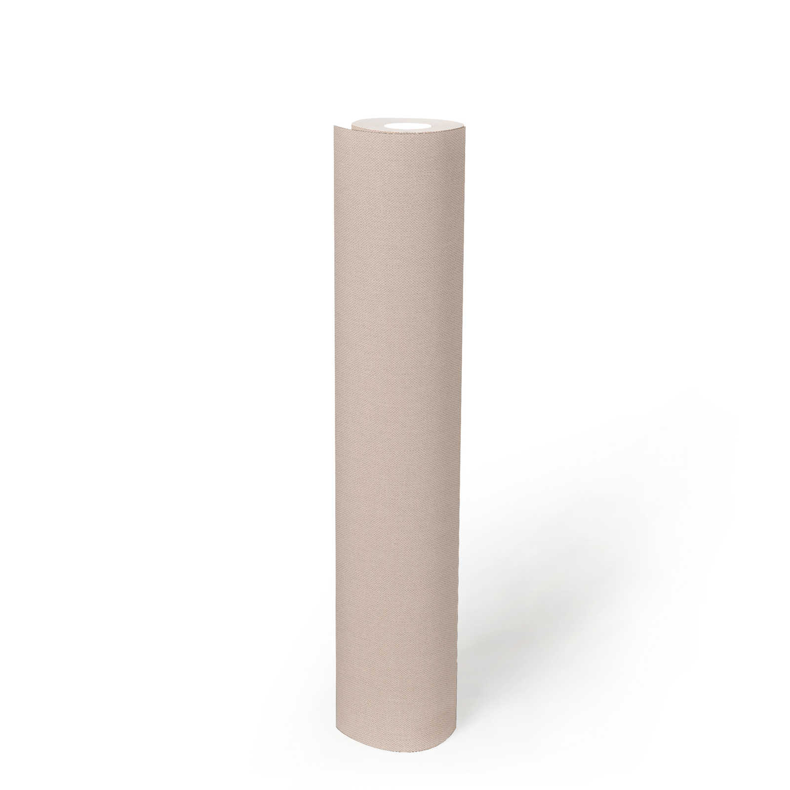             Vliestapete Hellbeige einfarbig mit Textilstruktur – Beige, Creme
        