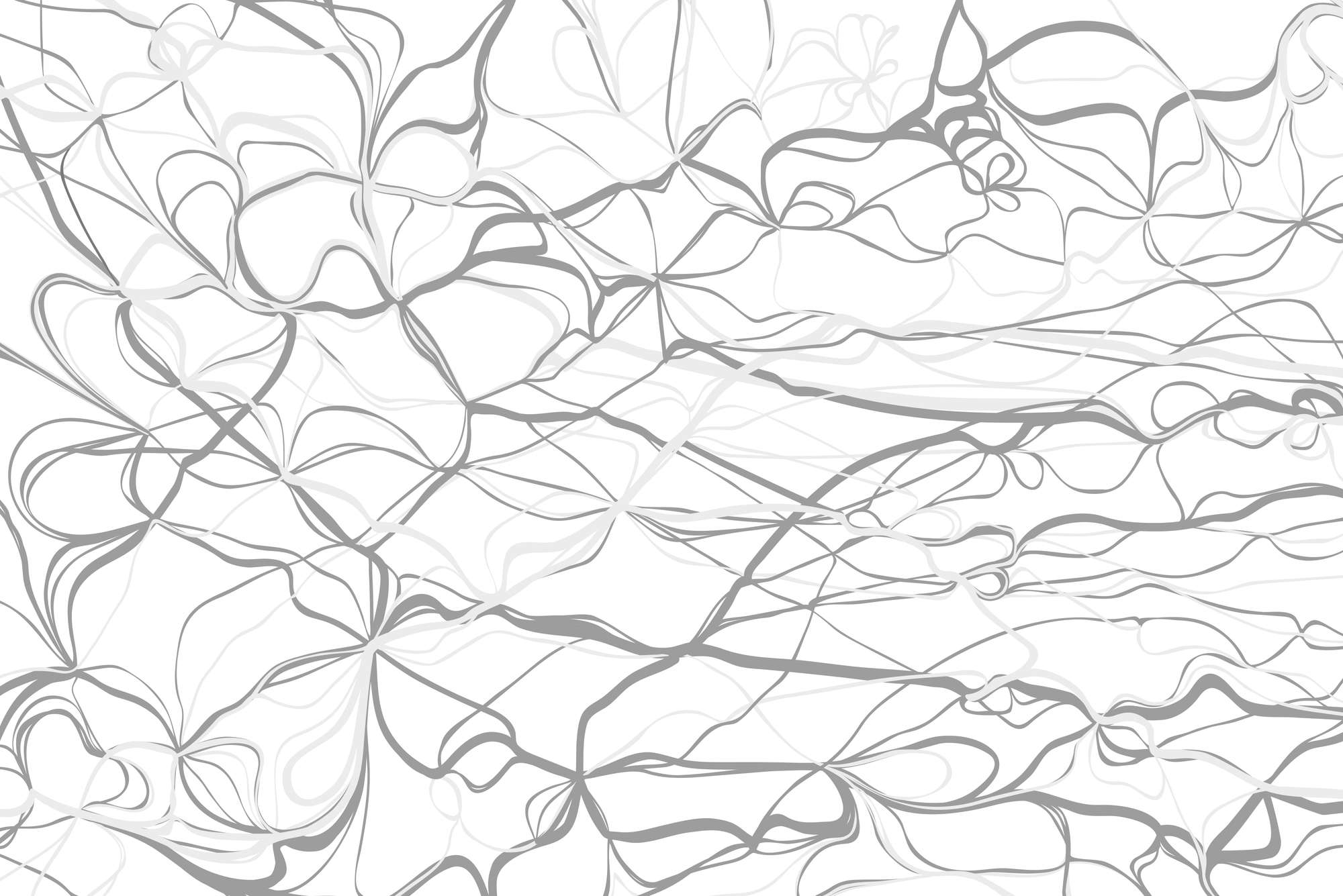             Ontwerpbehang losse lussen motief grijs op premium gladde fleece
        