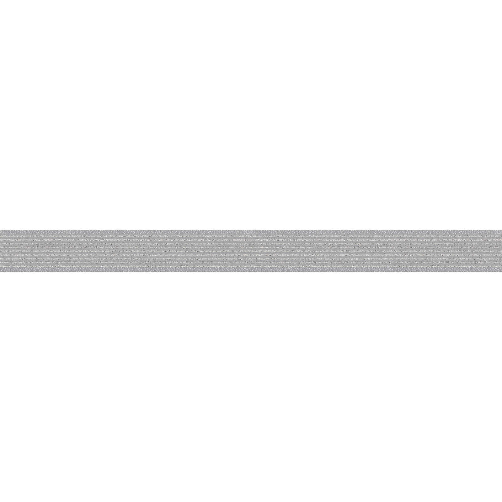 Bordure de papier peint gris avec motif de lignes scintillantes