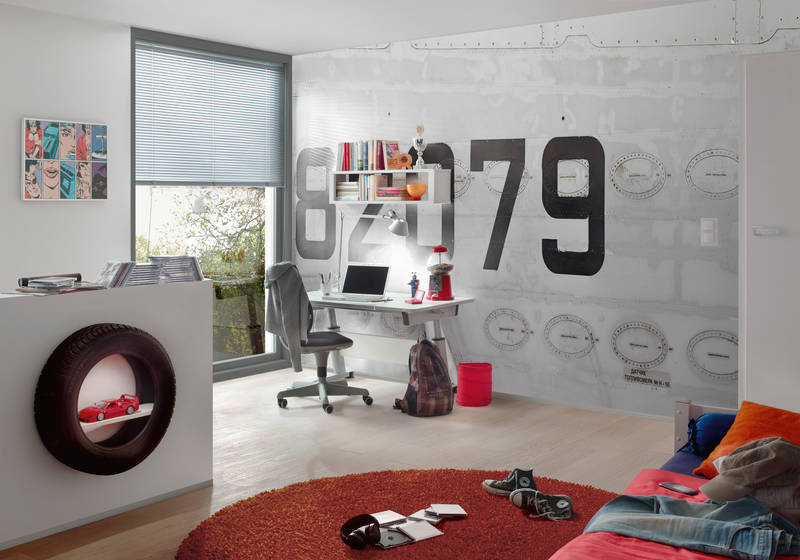 writer, workspace, office chair, desk, rug