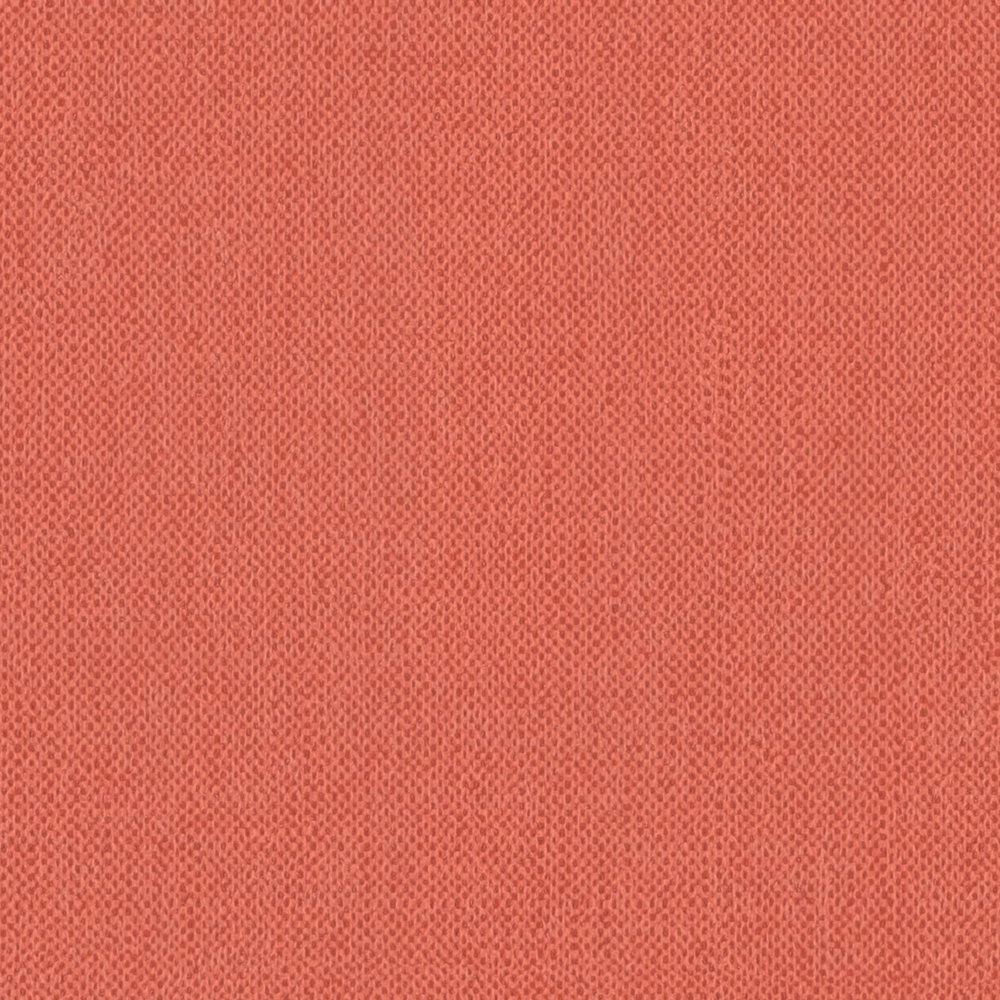             Tapete Orange mit Leinenstruktrur & Terrakotta Farbe
        