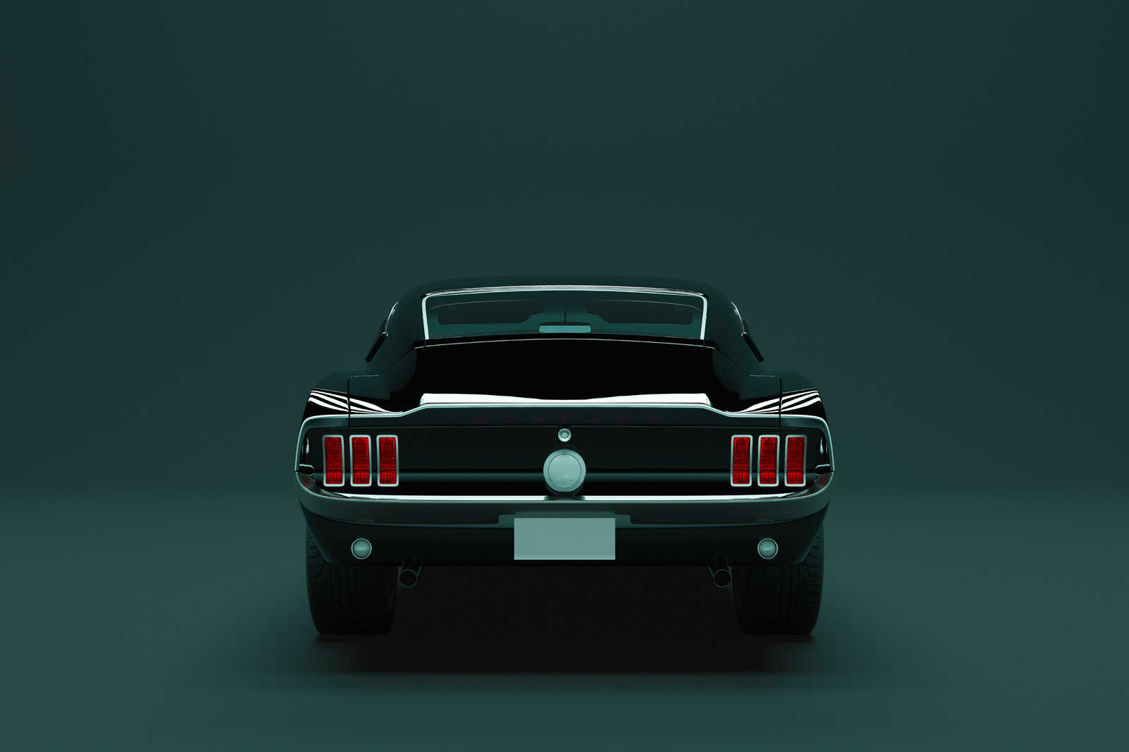 Mustang 3 - American Muscle Car Leinwandbild – 0,90 m x 0,60 m