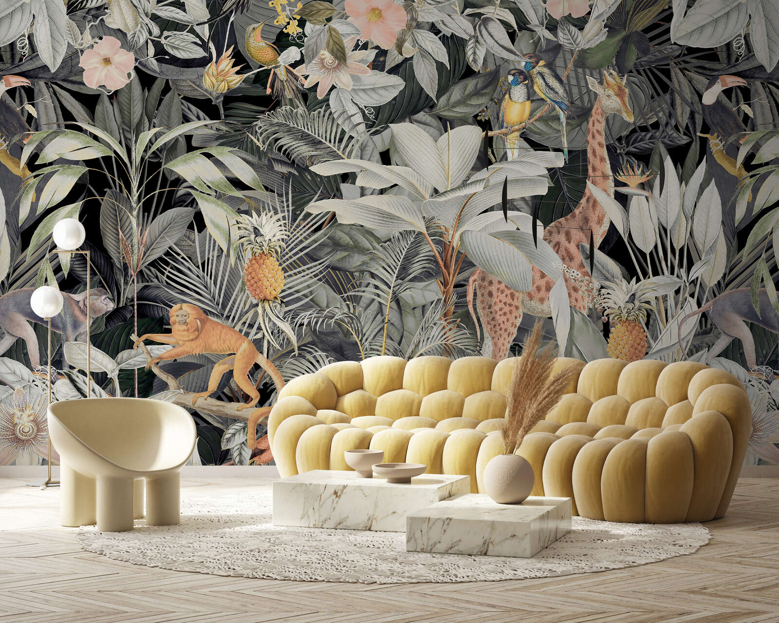 Sofa, Gartenstuhl, Tapete, Wohnzimmer, Dekoration