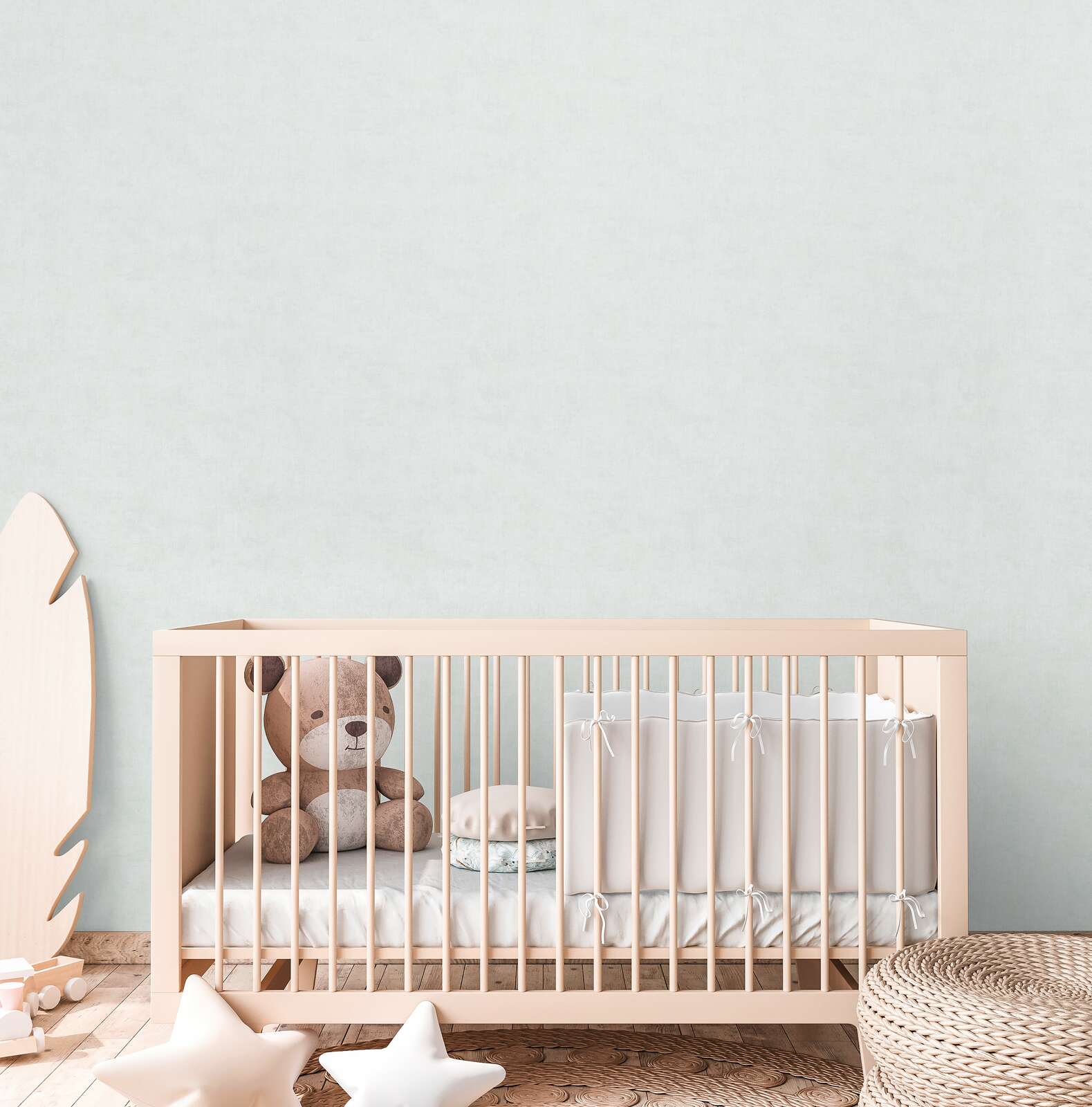             Einfarbige Kinderzimmer Vliestapete - Sanft und schlicht als ideale Ergänzung zu unseren Motivtapeten – Beige
        