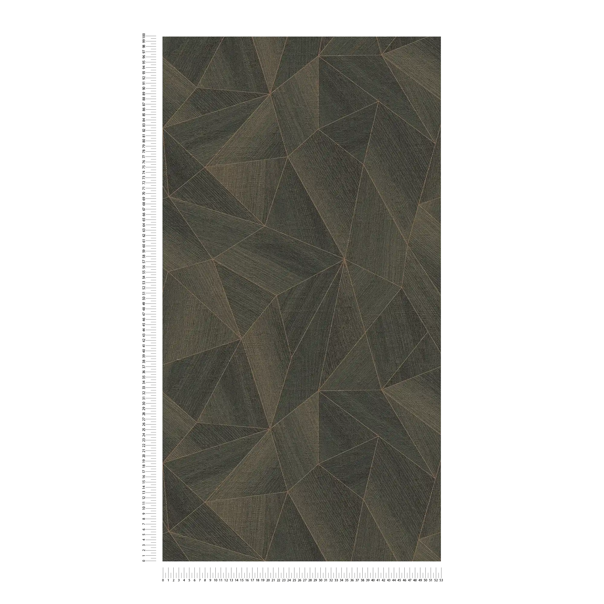             Daniel Hechter Vliestapete mit modernem geometrischem Muster und metallischen Akzenten – Braun, Gold
        