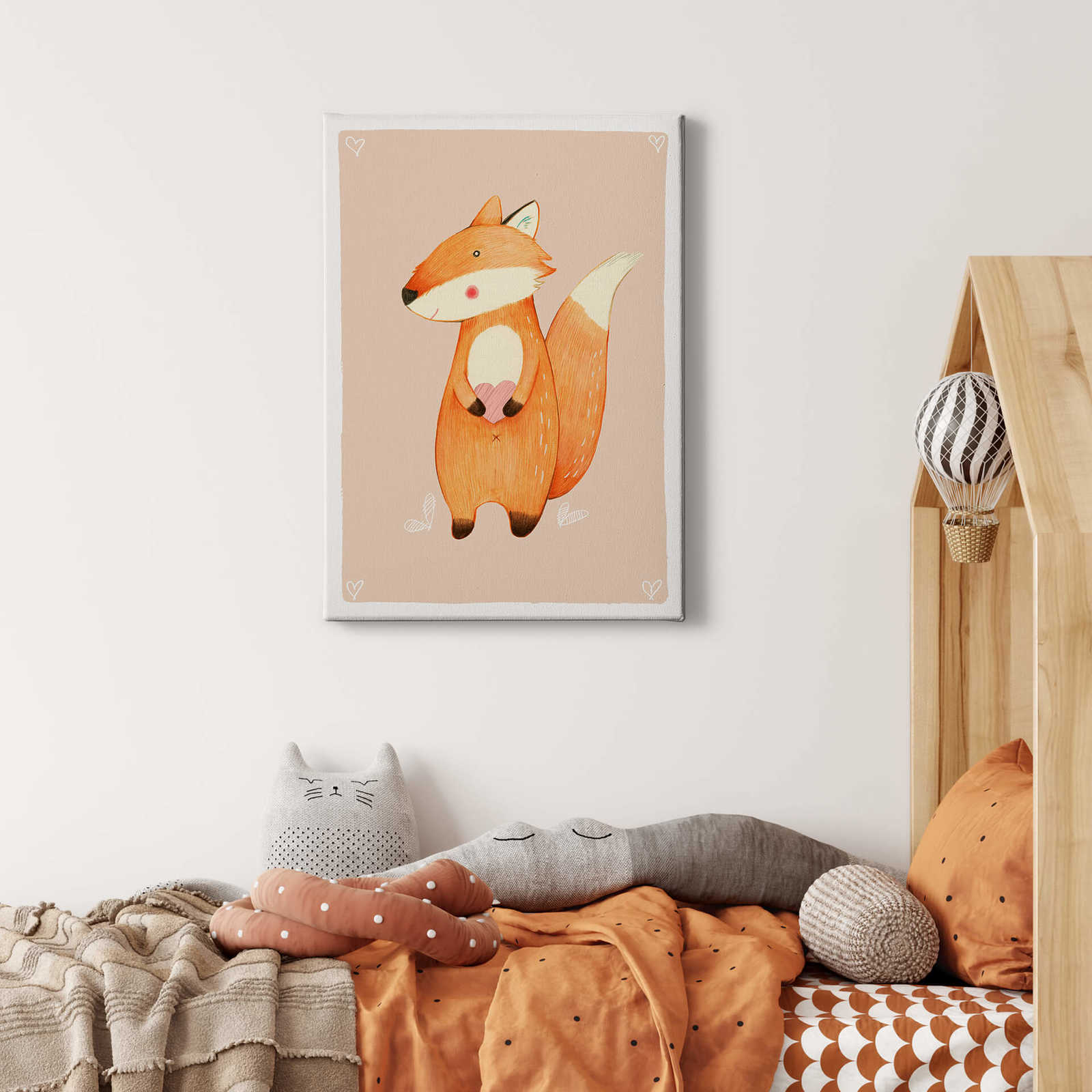             Loske Leinwandbild Fuchs Kindermotiv – 0,50 m x 0,70 m
        