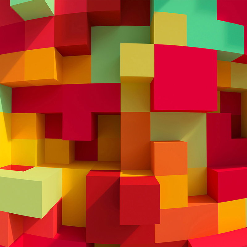 bunte würfel, bausteine, blockstruktur, farbblock, würfelmuster