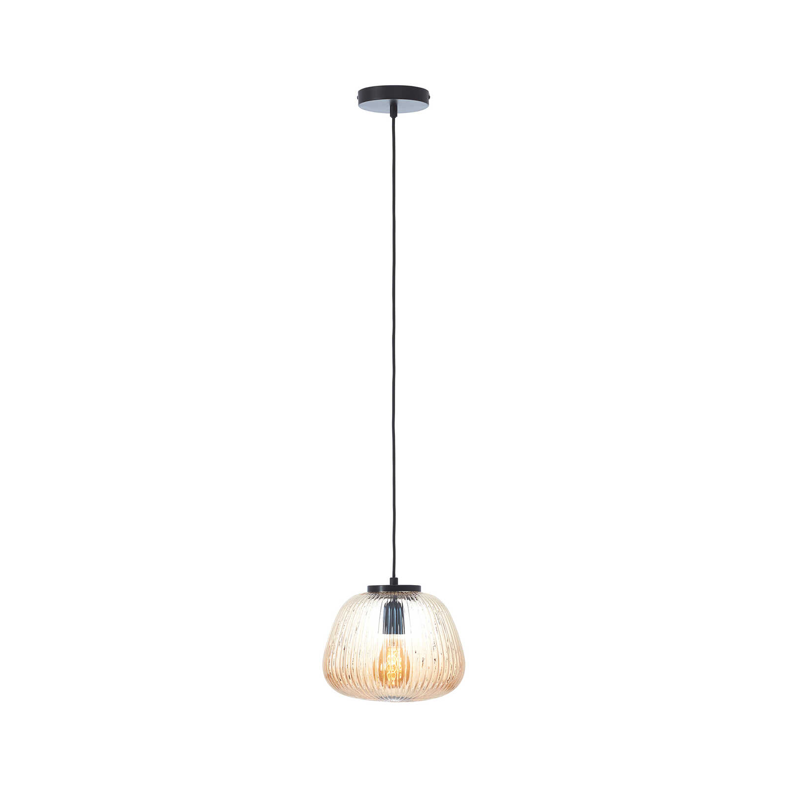         Glazen hanglamp - Junis 2 - Bruin
    