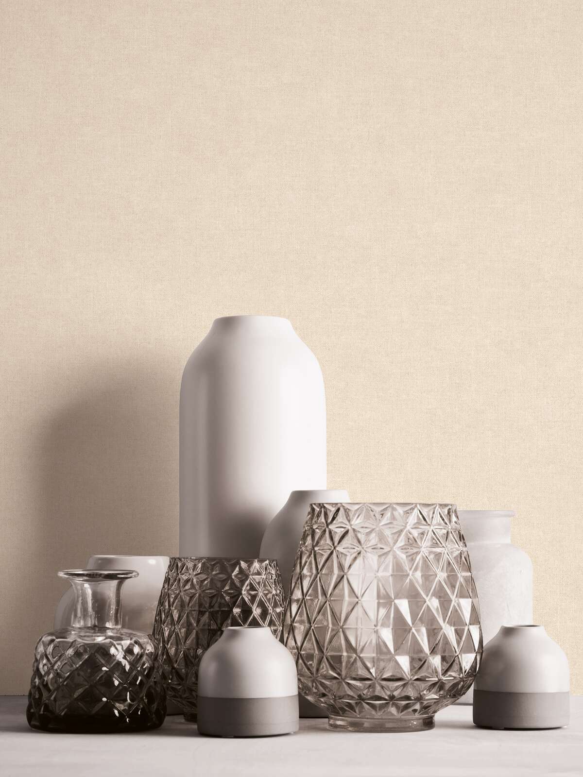 Vase, Glas, Texturglas, Dekor, Vasengruppe