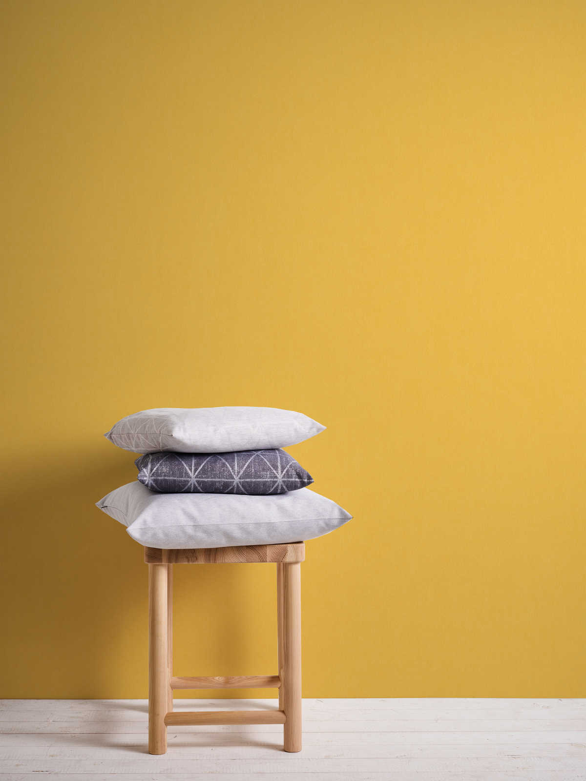             Senfgelbe Tapete Kinderzimmer einfarbig – Gelb
        