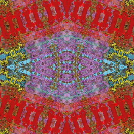 pattern, multicolor, abstract, symmetry, kaleidoscope